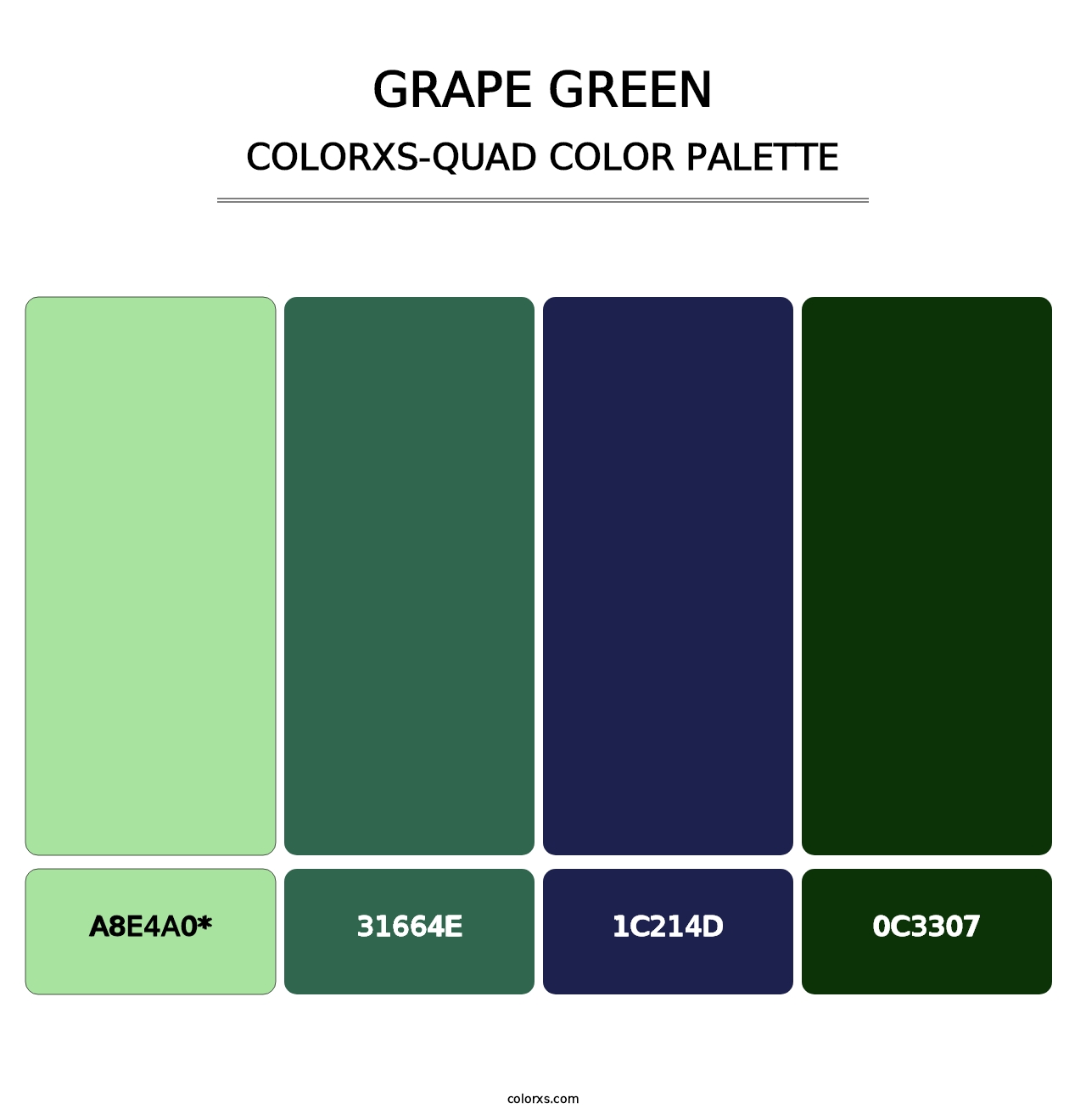 Grape Green - Colorxs Quad Palette