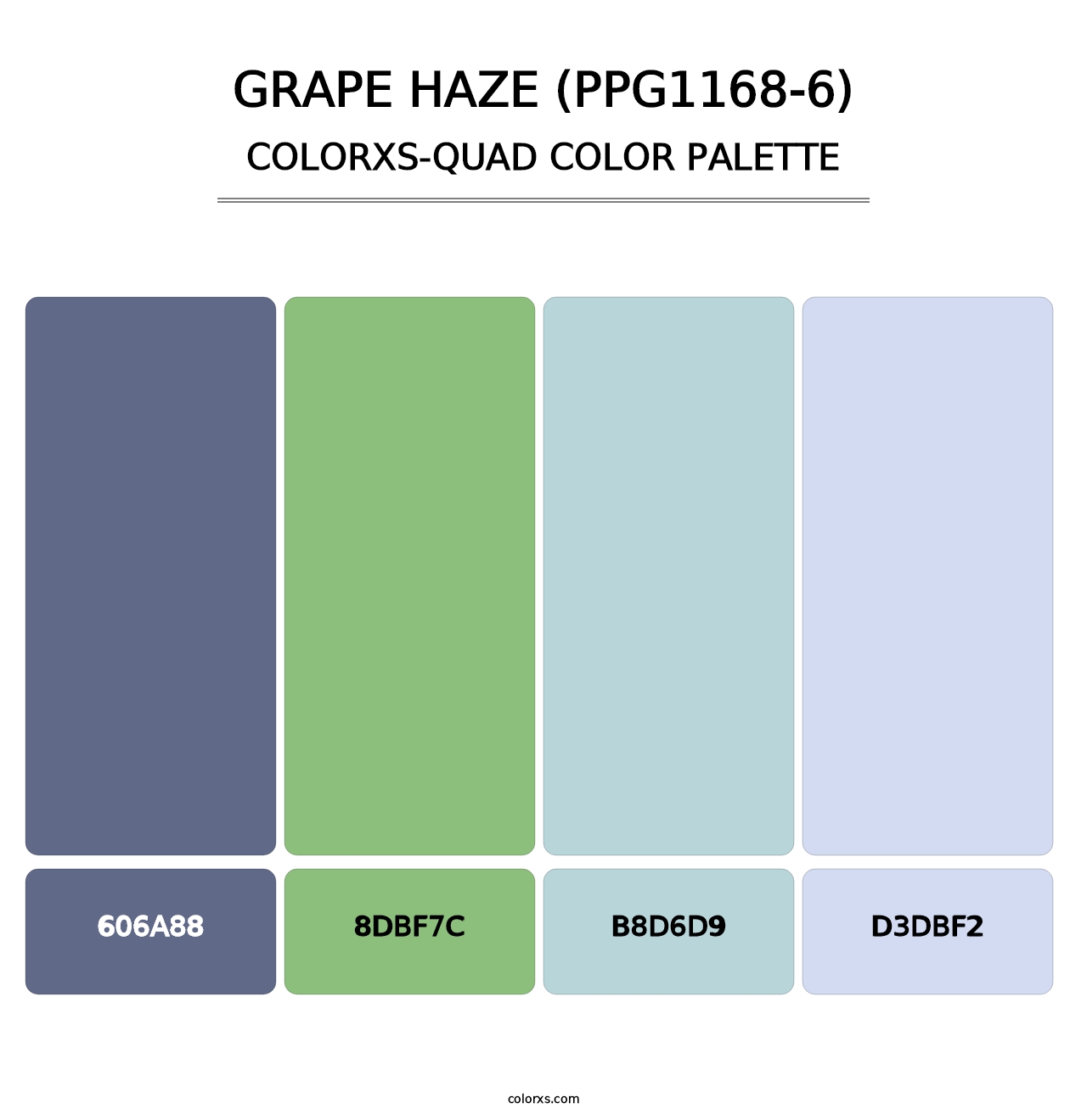 Grape Haze (PPG1168-6) - Colorxs Quad Palette