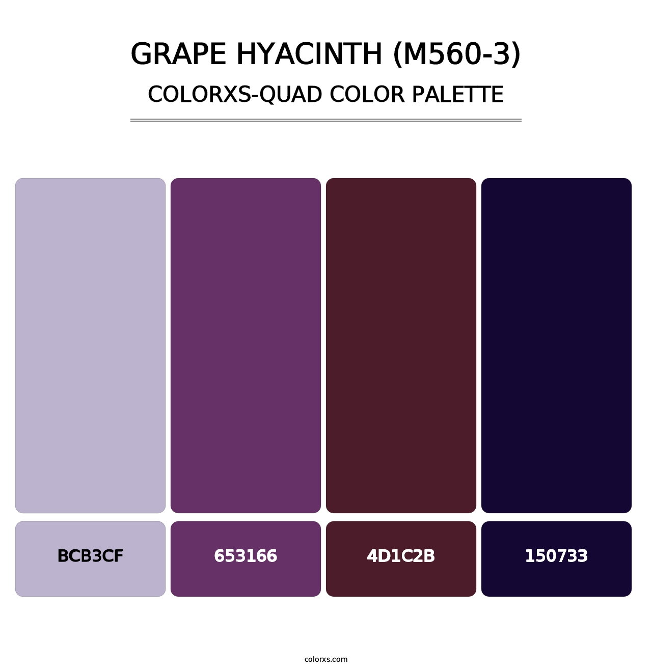 Grape Hyacinth (M560-3) - Colorxs Quad Palette