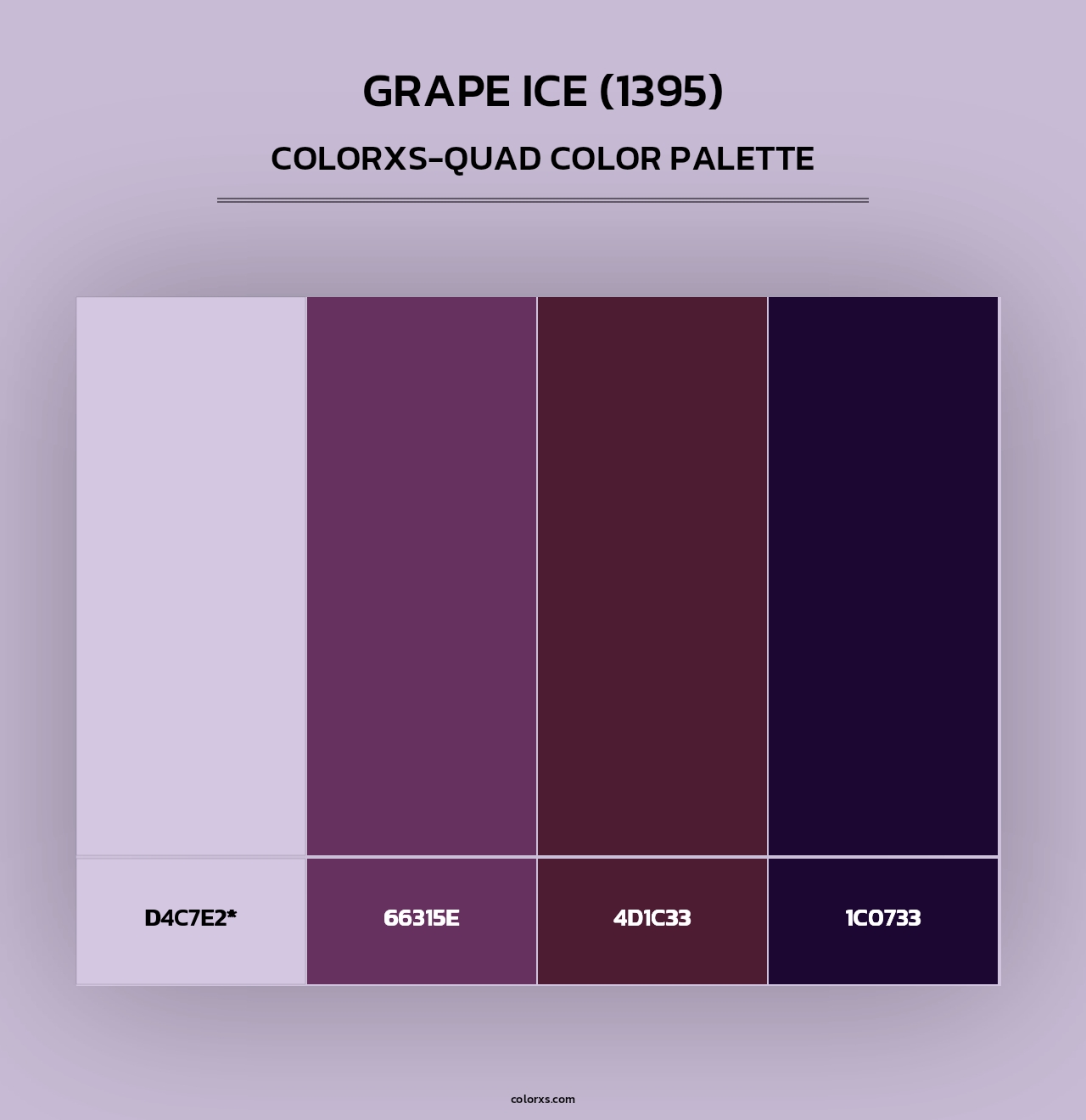 Grape Ice (1395) - Colorxs Quad Palette