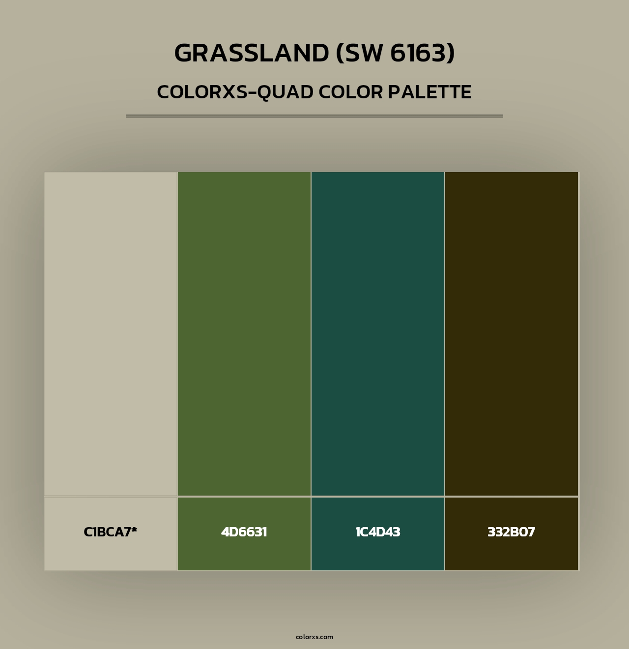 Grassland (SW 6163) - Colorxs Quad Palette