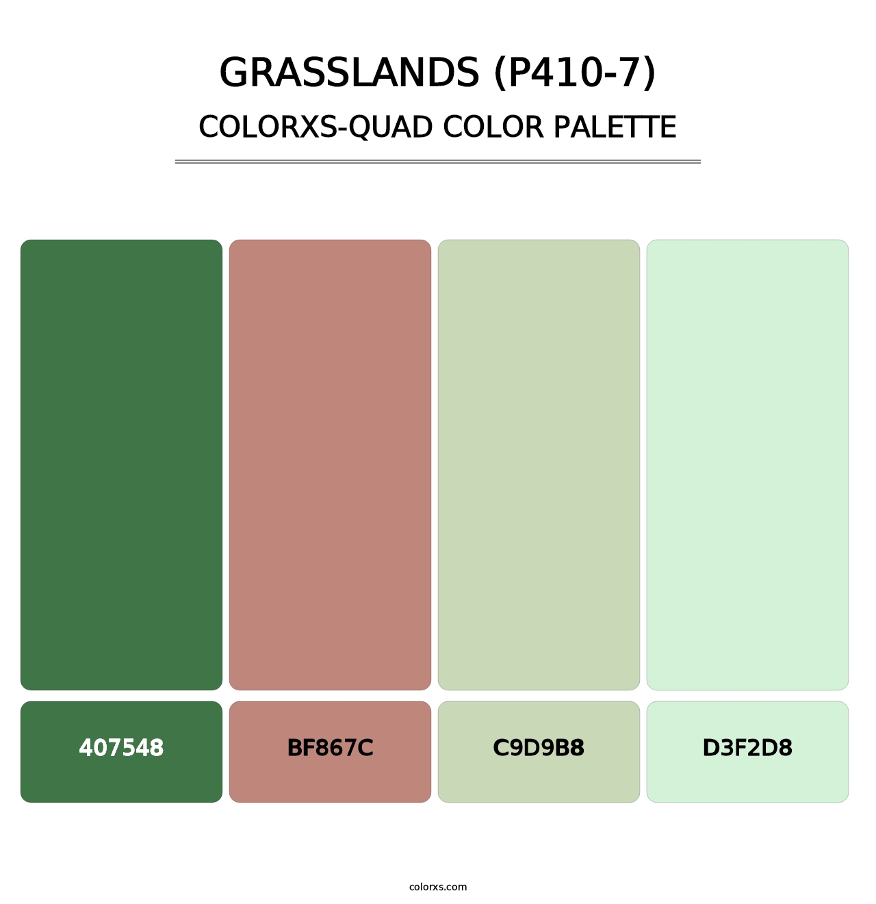 Grasslands (P410-7) - Colorxs Quad Palette