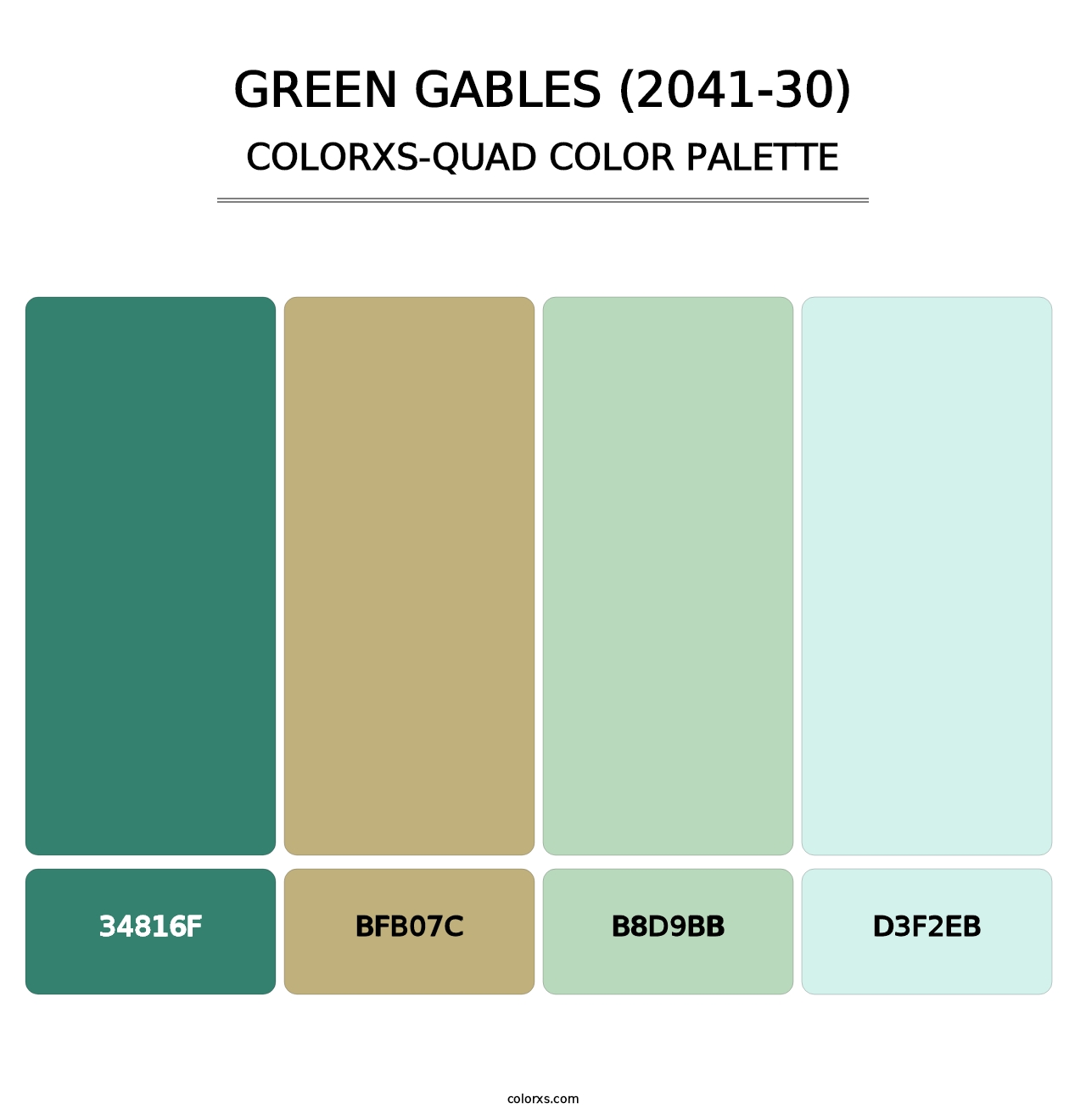 Green Gables (2041-30) - Colorxs Quad Palette