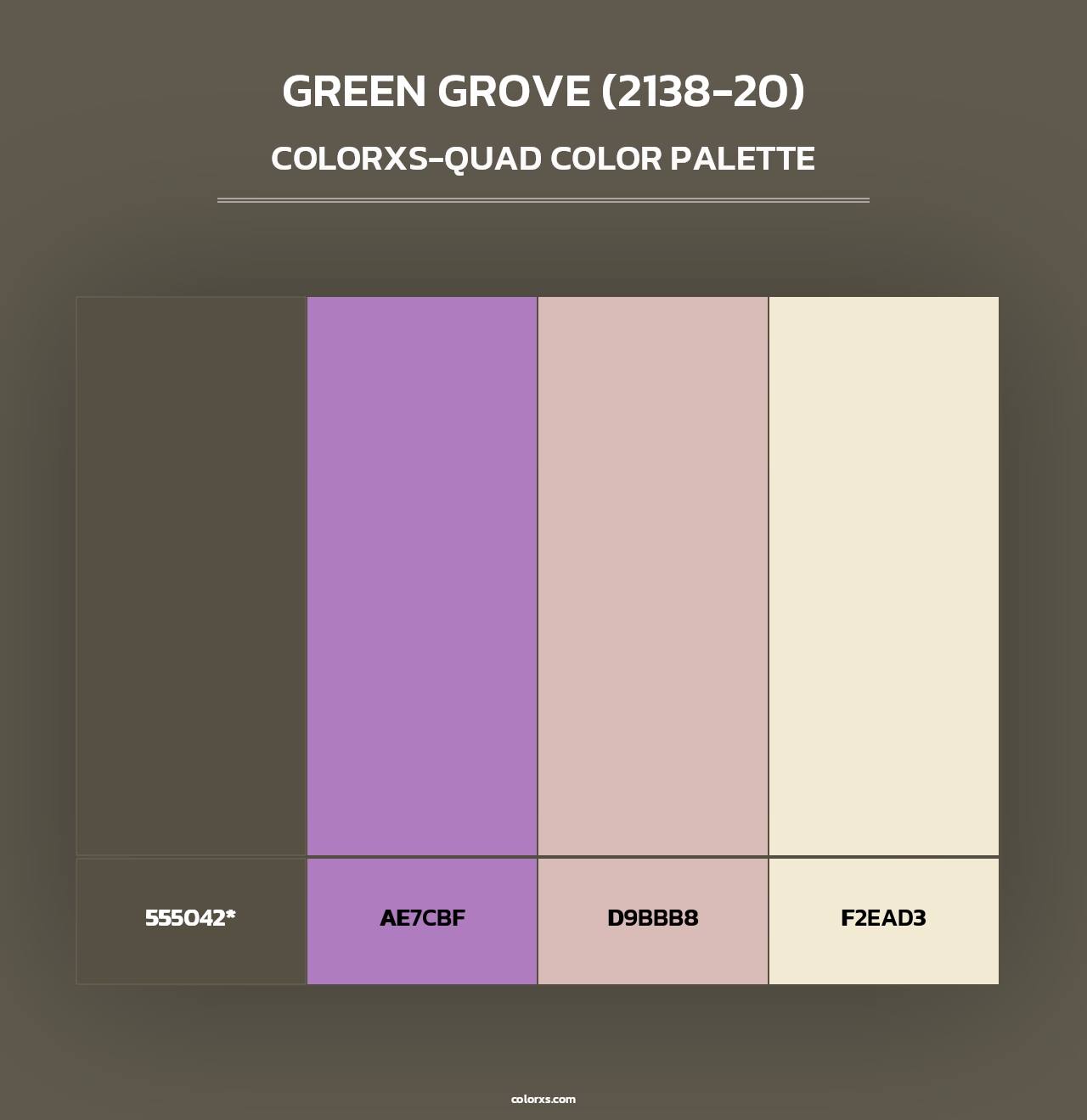 Green Grove (2138-20) - Colorxs Quad Palette