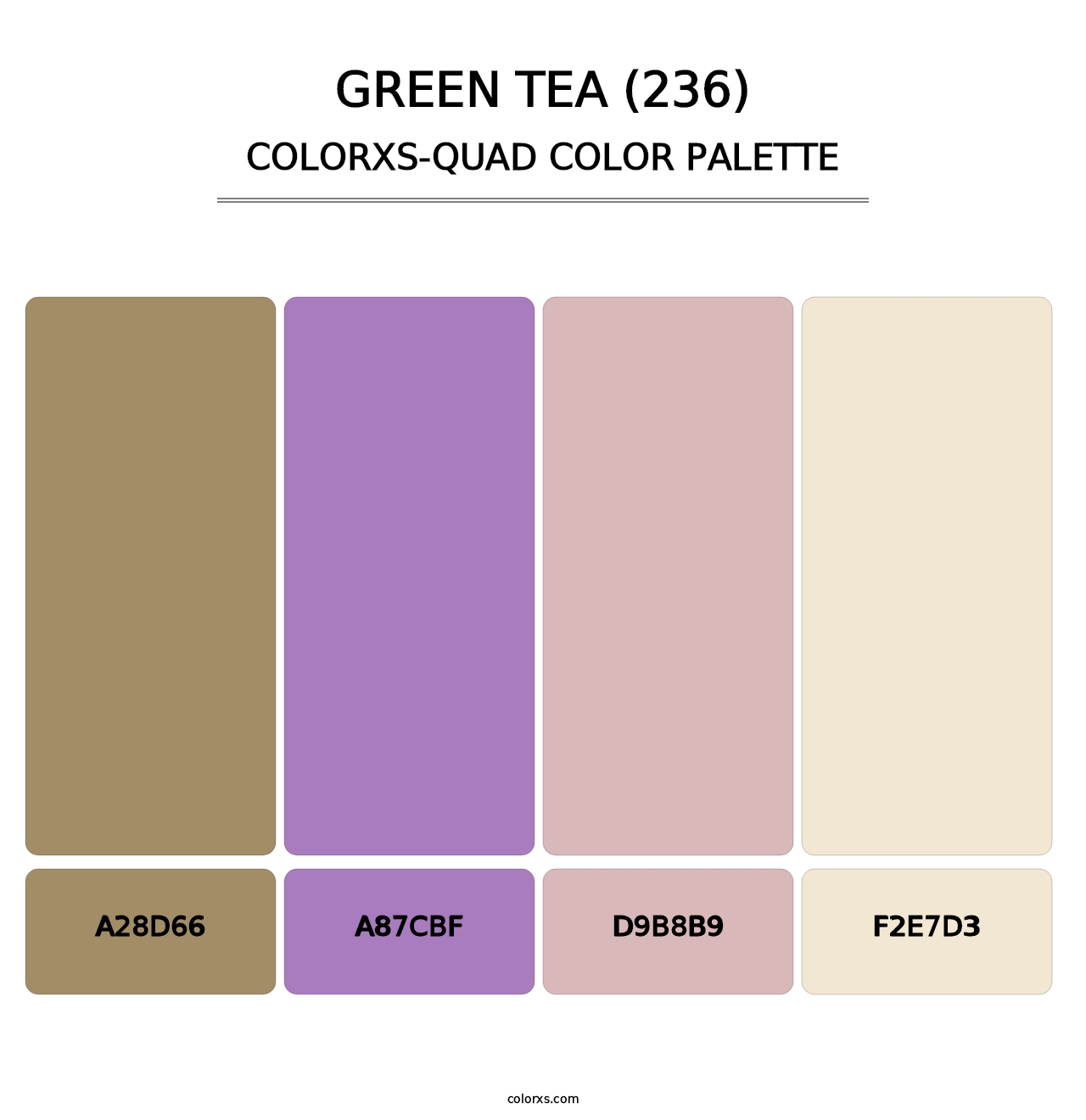 Green Tea (236) - Colorxs Quad Palette