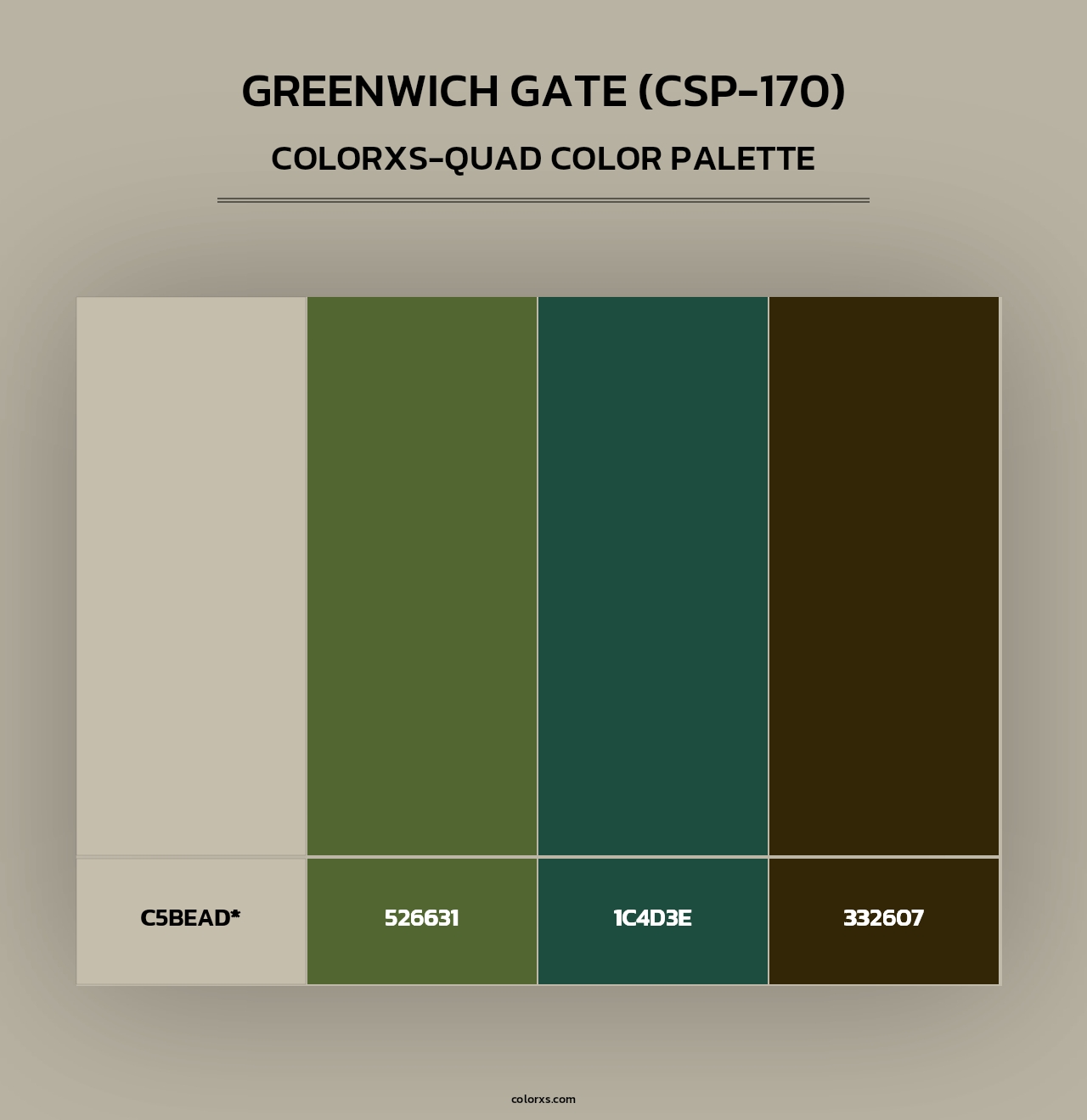 Greenwich Gate (CSP-170) - Colorxs Quad Palette