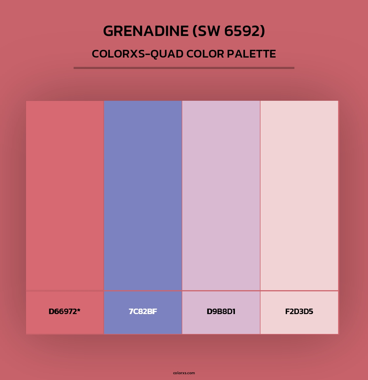 Grenadine (SW 6592) - Colorxs Quad Palette