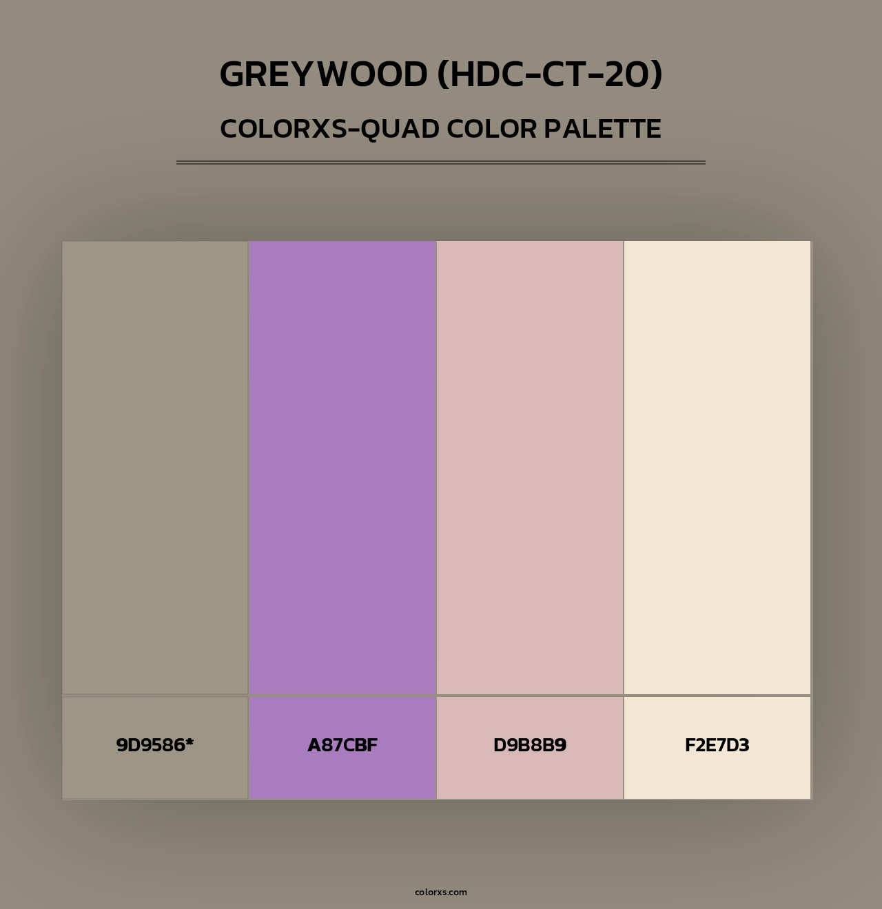 Greywood (HDC-CT-20) - Colorxs Quad Palette