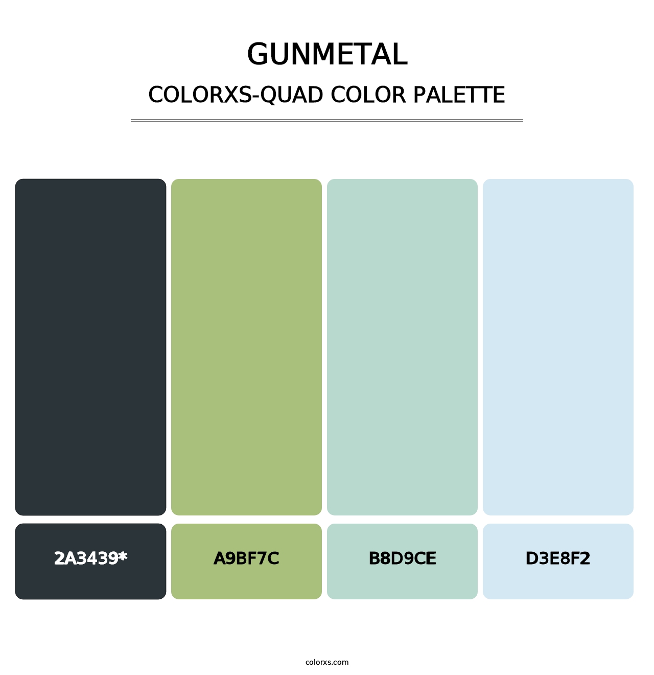 Gunmetal - Colorxs Quad Palette