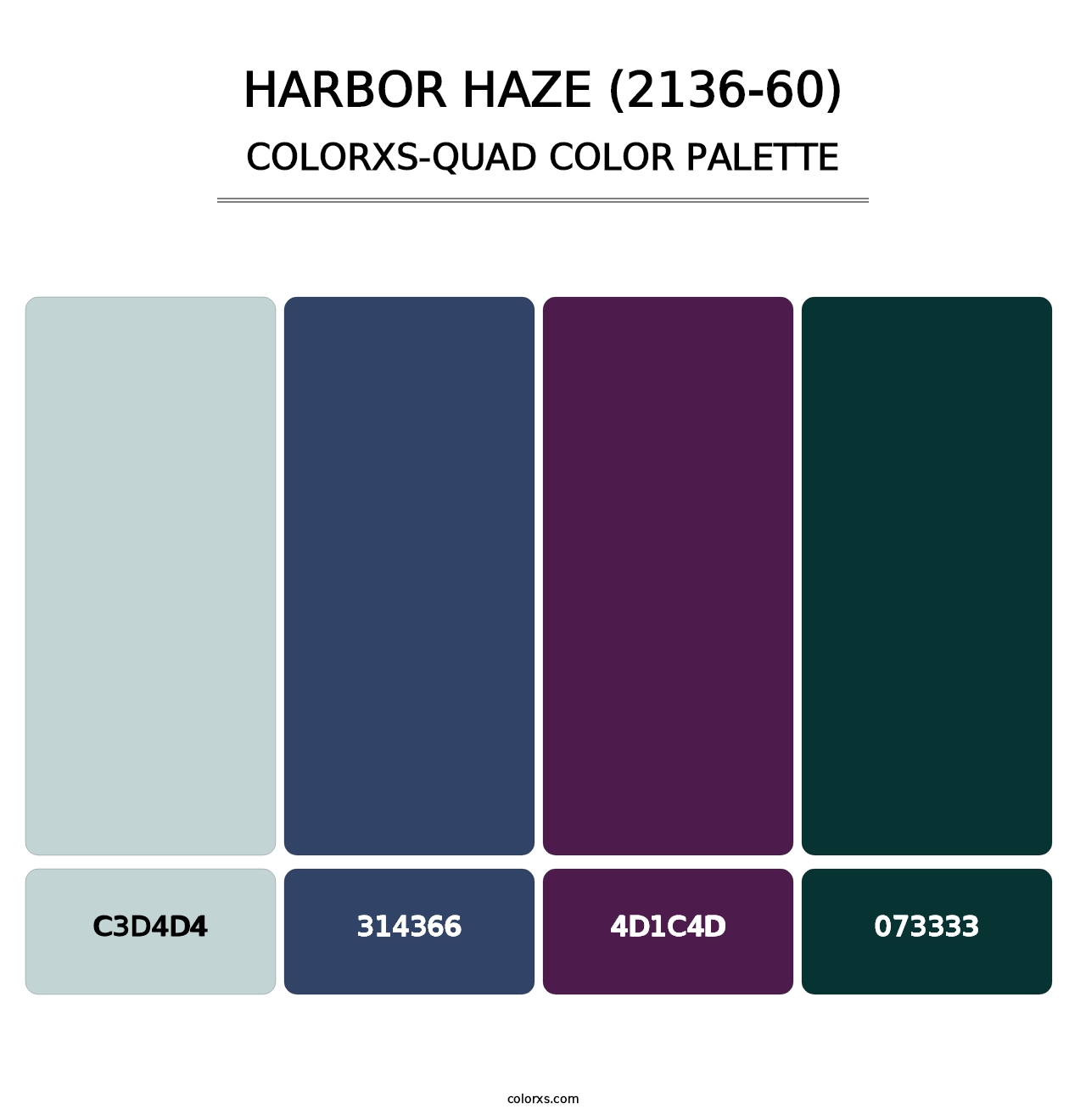 Harbor Haze (2136-60) - Colorxs Quad Palette