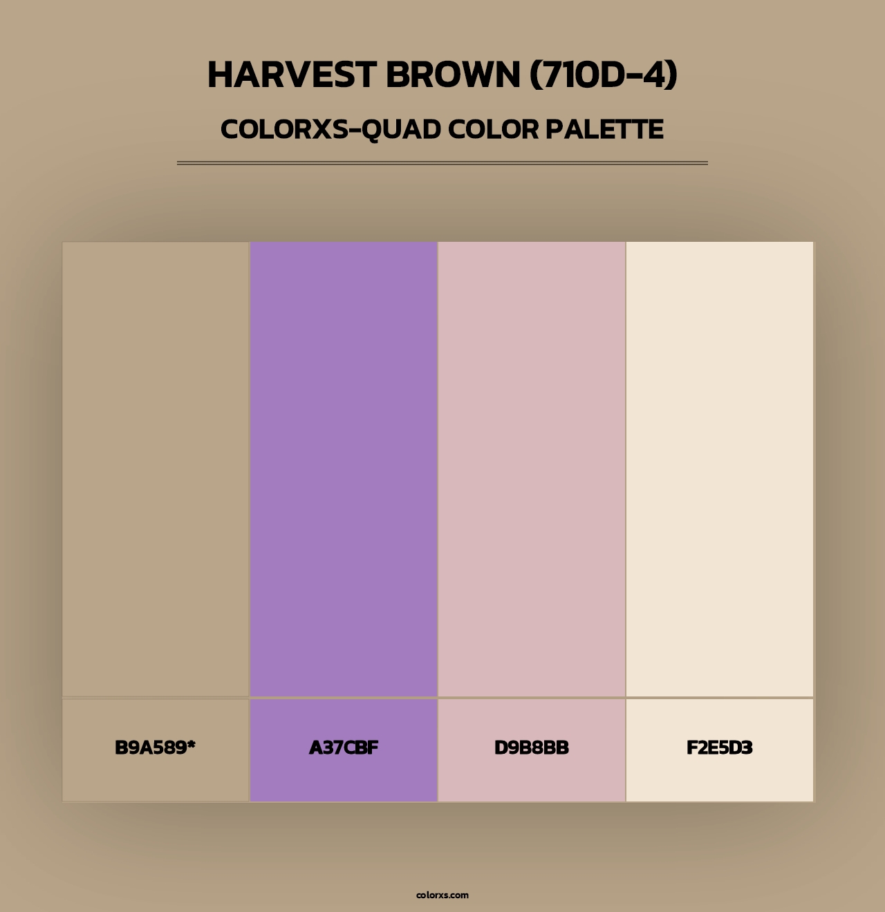 Harvest Brown (710D-4) - Colorxs Quad Palette