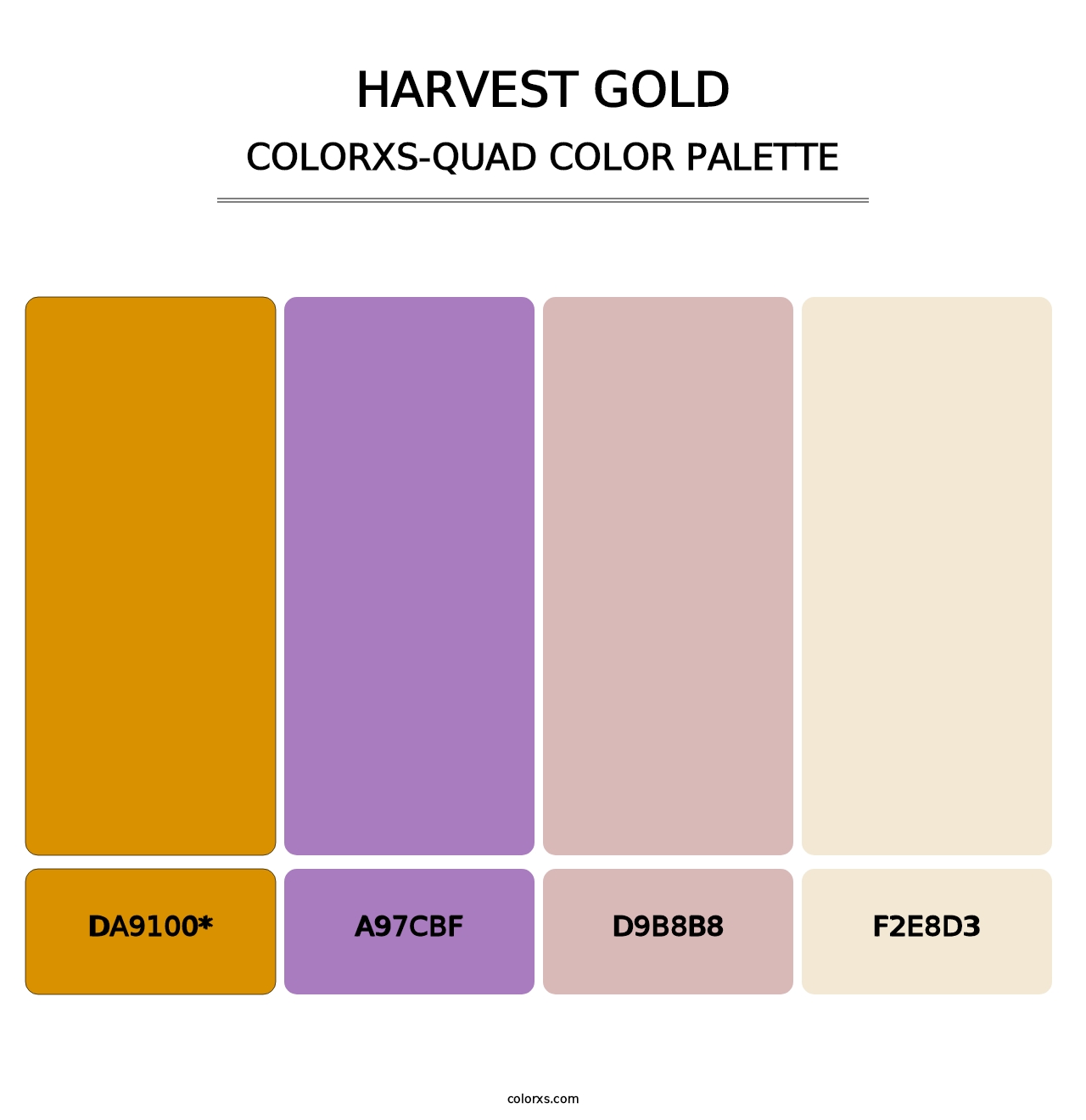 Harvest Gold - Colorxs Quad Palette