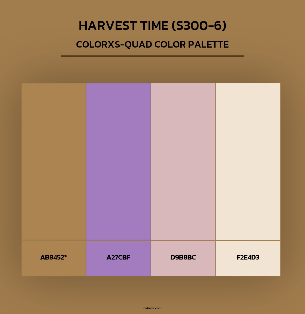 Harvest Time (S300-6) - Colorxs Quad Palette