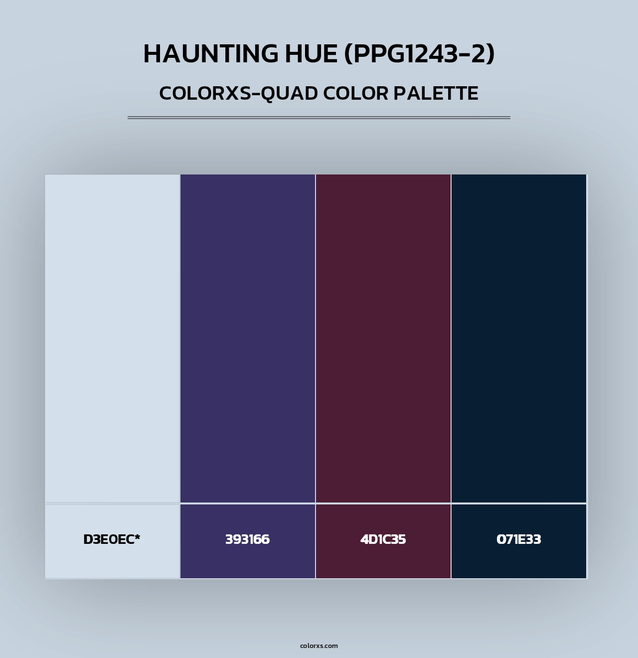 Haunting Hue (PPG1243-2) - Colorxs Quad Palette