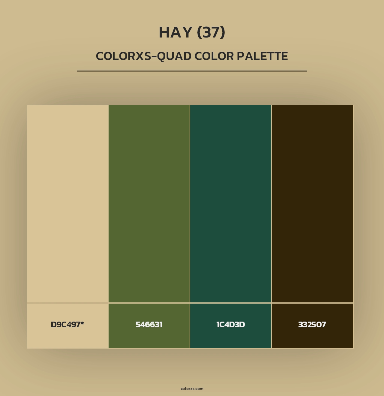 Hay (37) - Colorxs Quad Palette