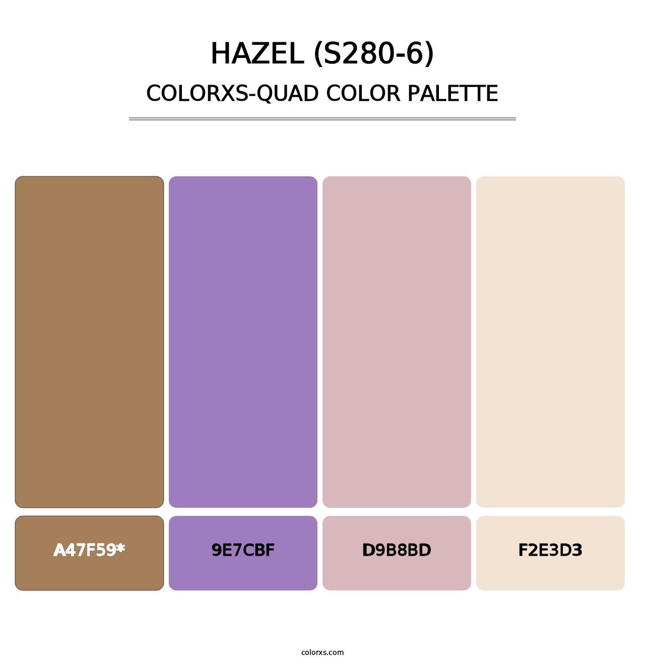 Hazel (S280-6) - Colorxs Quad Palette