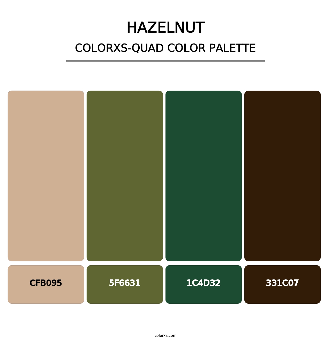 Hazelnut - Colorxs Quad Palette