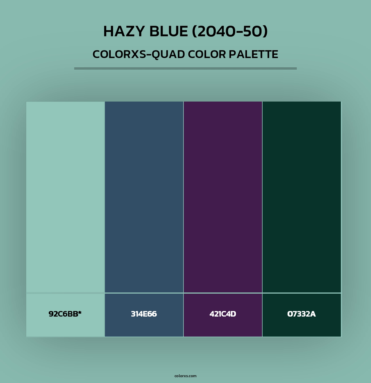Hazy Blue (2040-50) - Colorxs Quad Palette