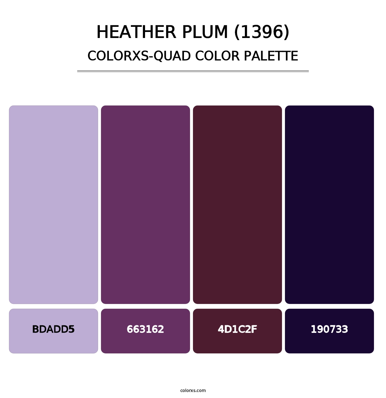 Heather Plum (1396) - Colorxs Quad Palette