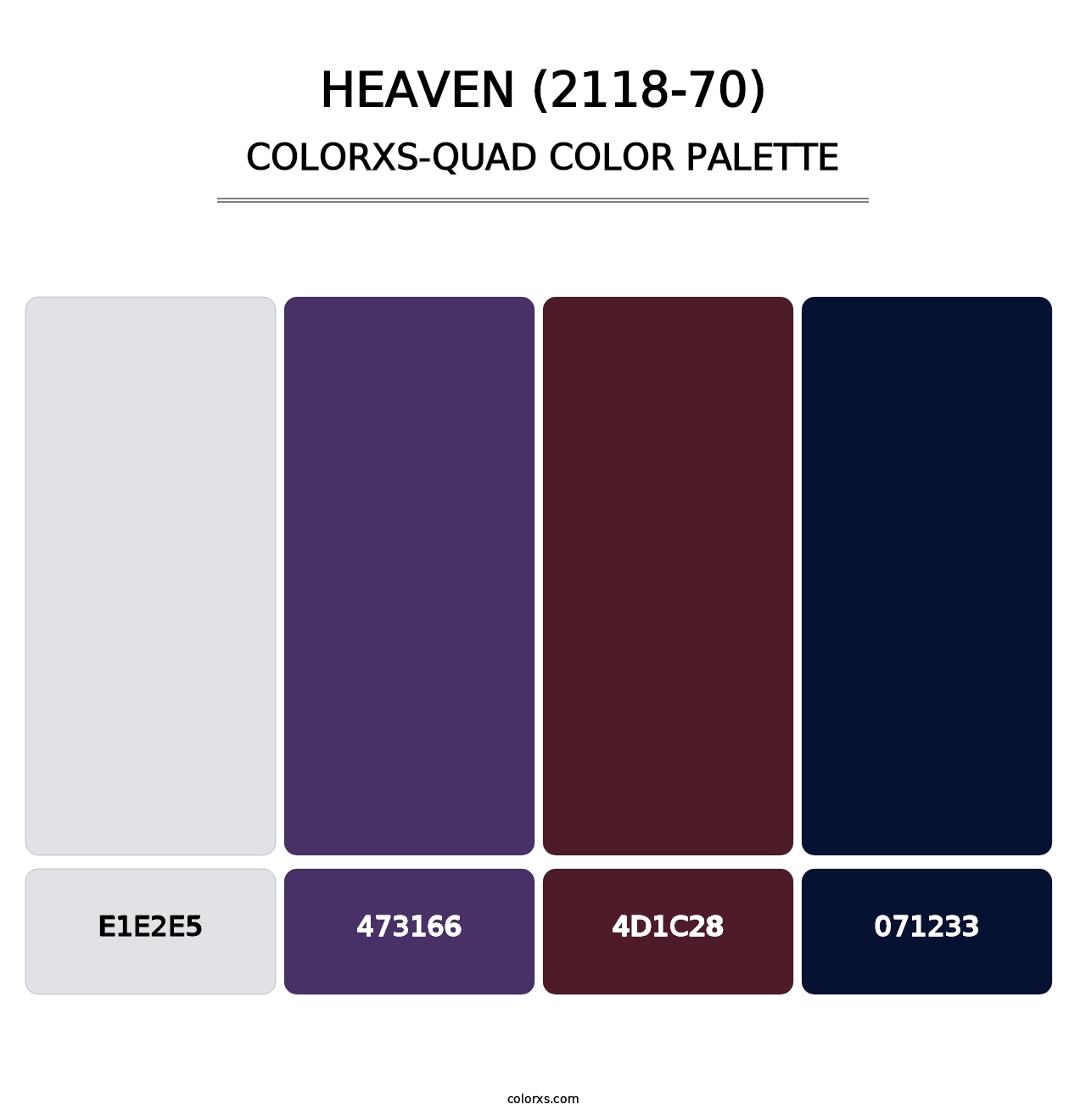 Heaven (2118-70) - Colorxs Quad Palette