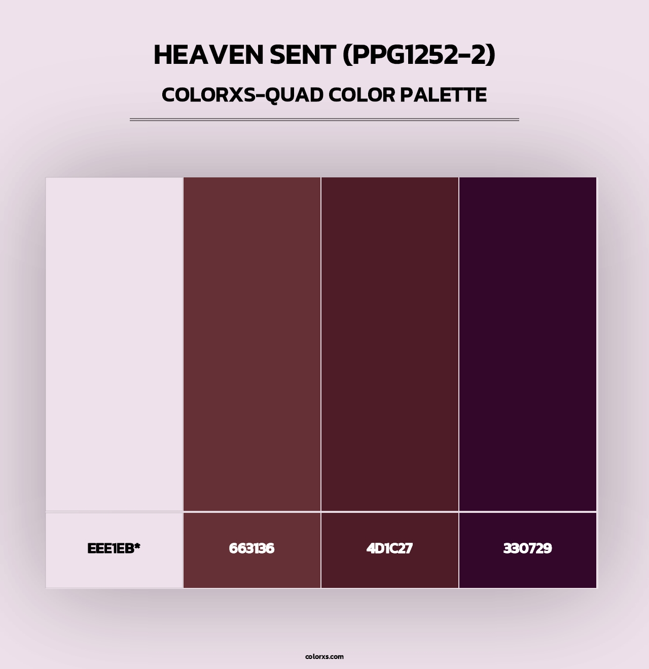 Heaven Sent (PPG1252-2) - Colorxs Quad Palette