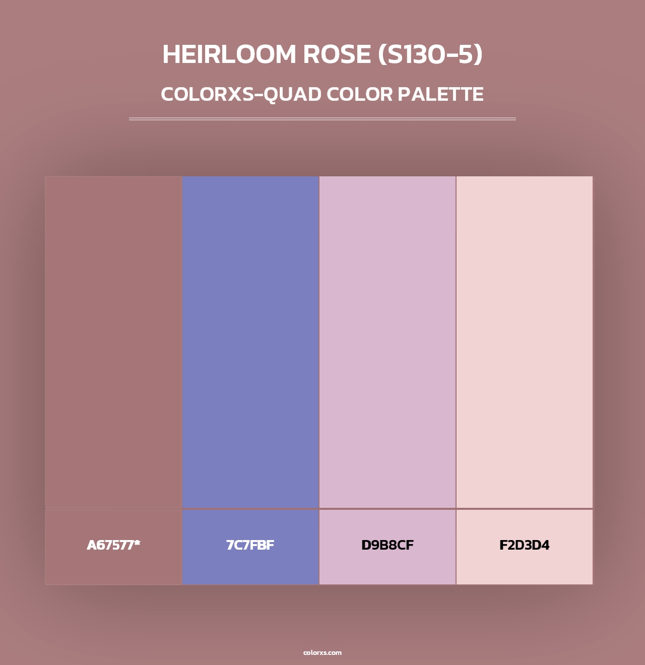 Heirloom Rose (S130-5) - Colorxs Quad Palette