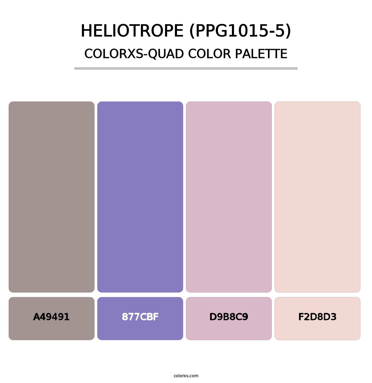 Heliotrope (PPG1015-5) - Colorxs Quad Palette
