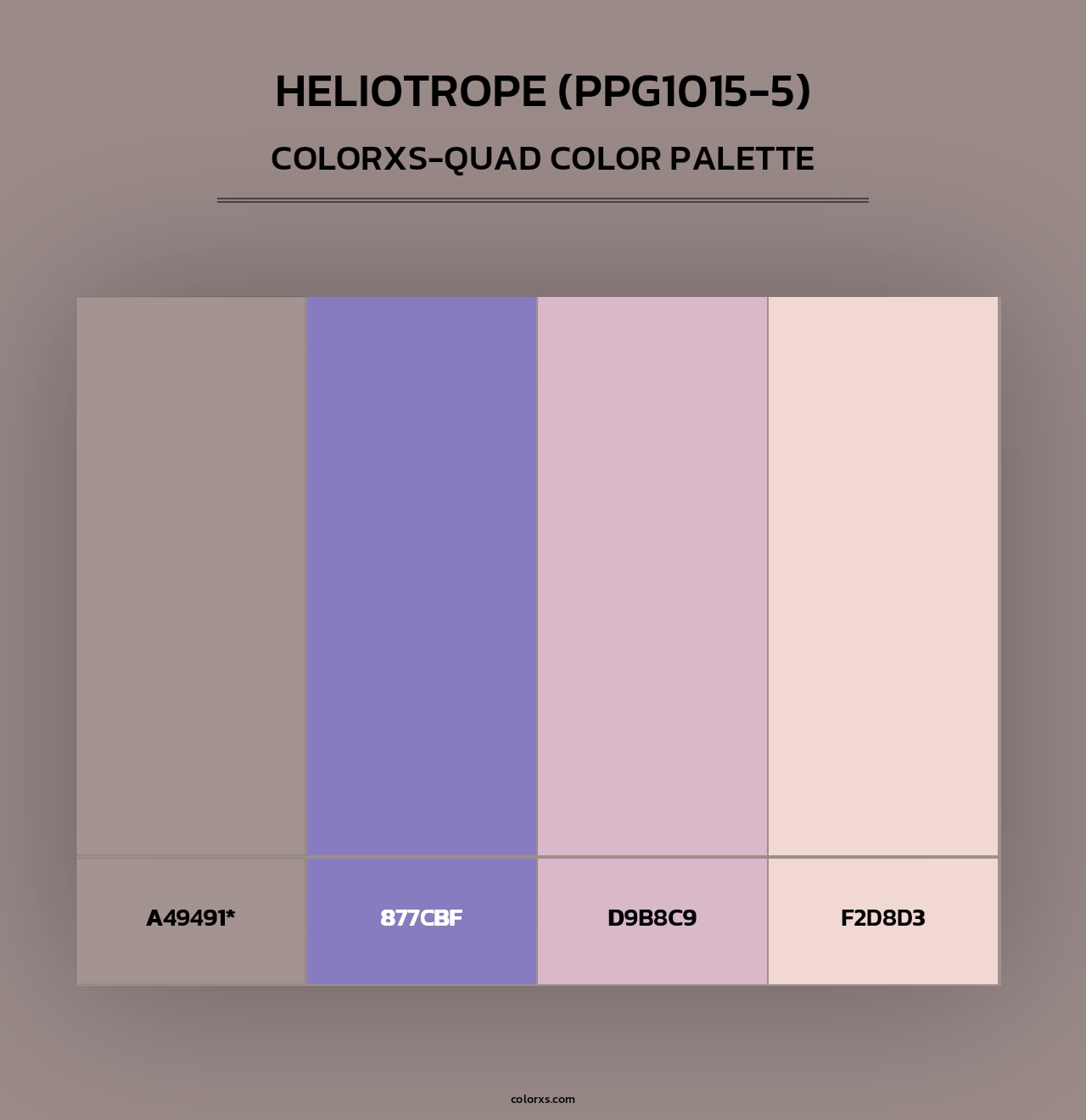 Heliotrope (PPG1015-5) - Colorxs Quad Palette
