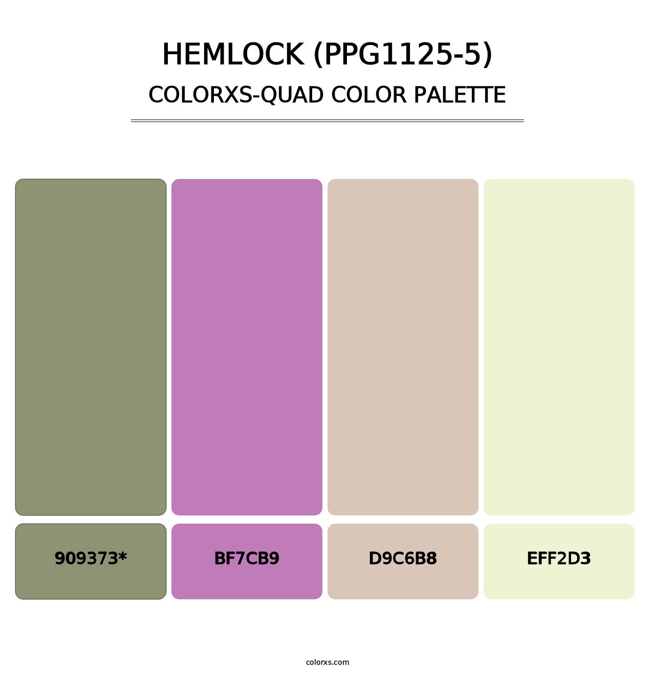 Hemlock (PPG1125-5) - Colorxs Quad Palette