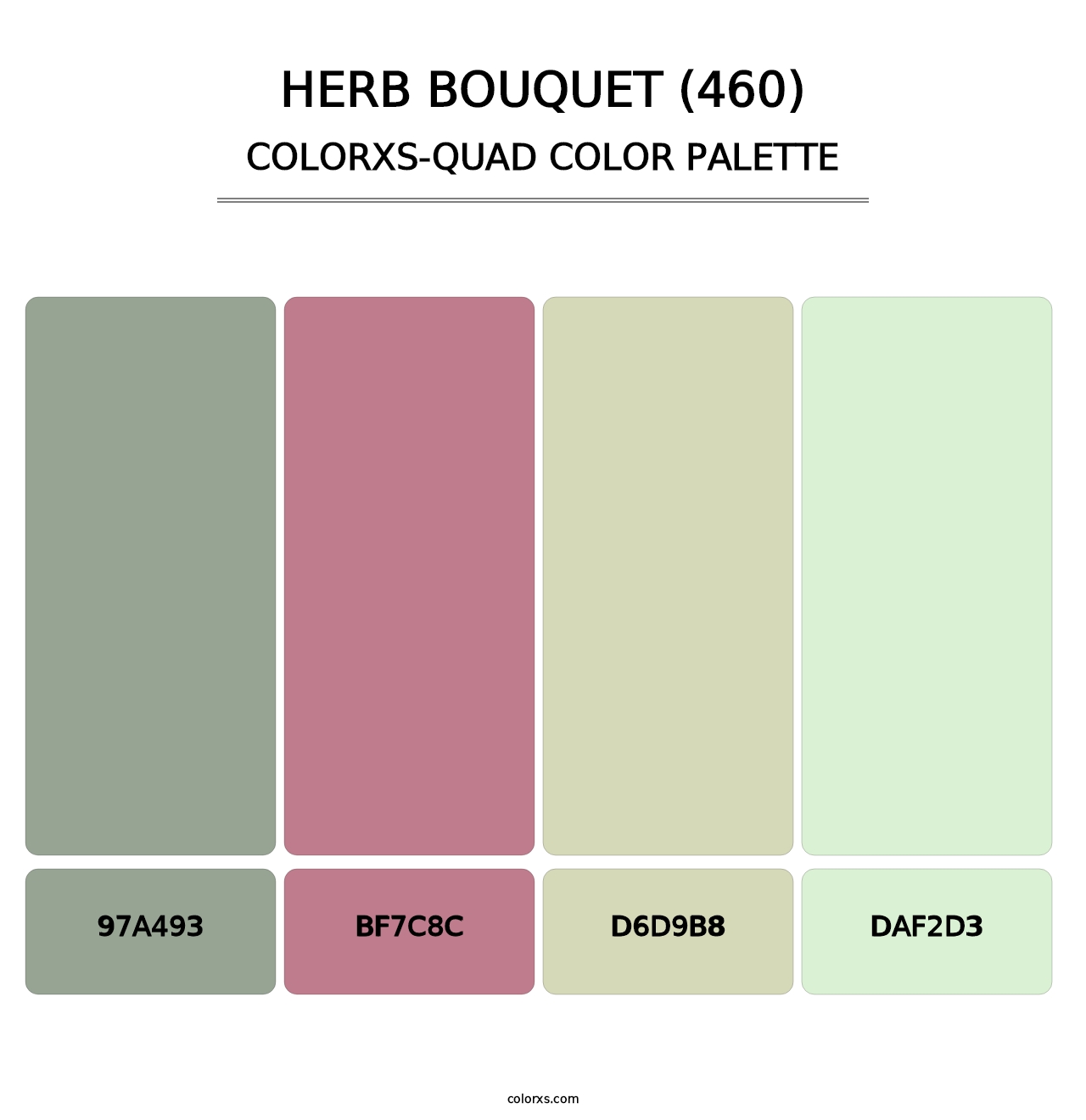 Herb Bouquet (460) - Colorxs Quad Palette