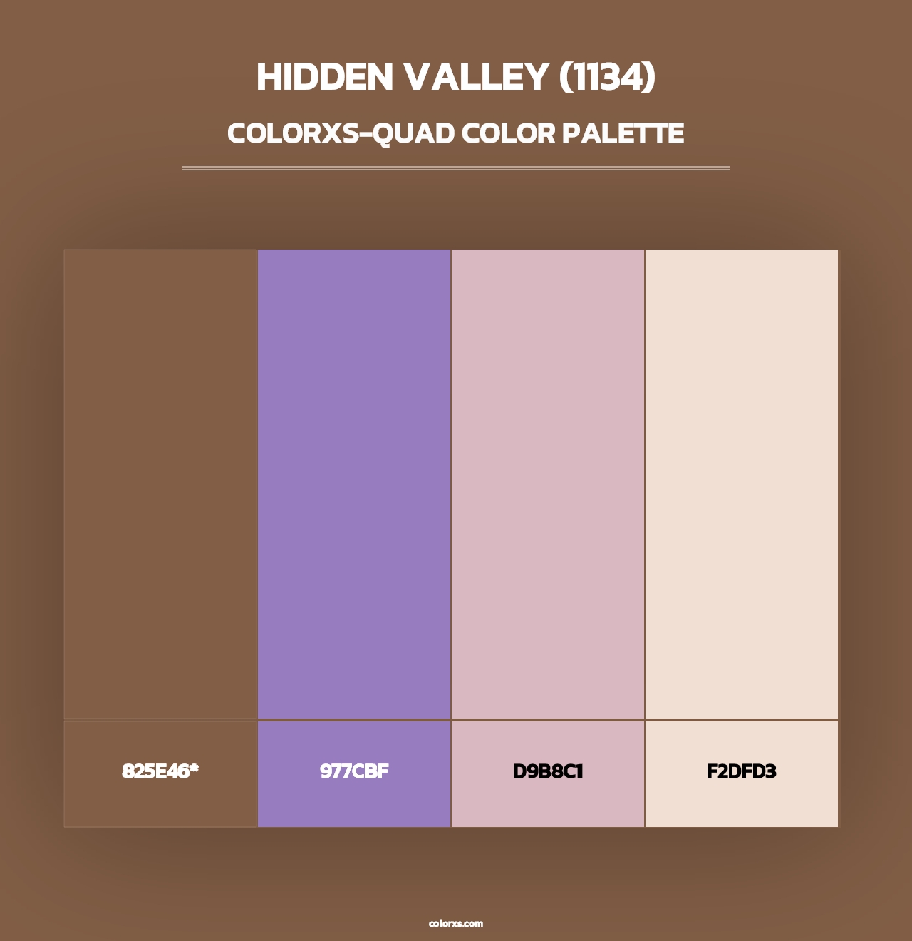 Hidden Valley (1134) - Colorxs Quad Palette