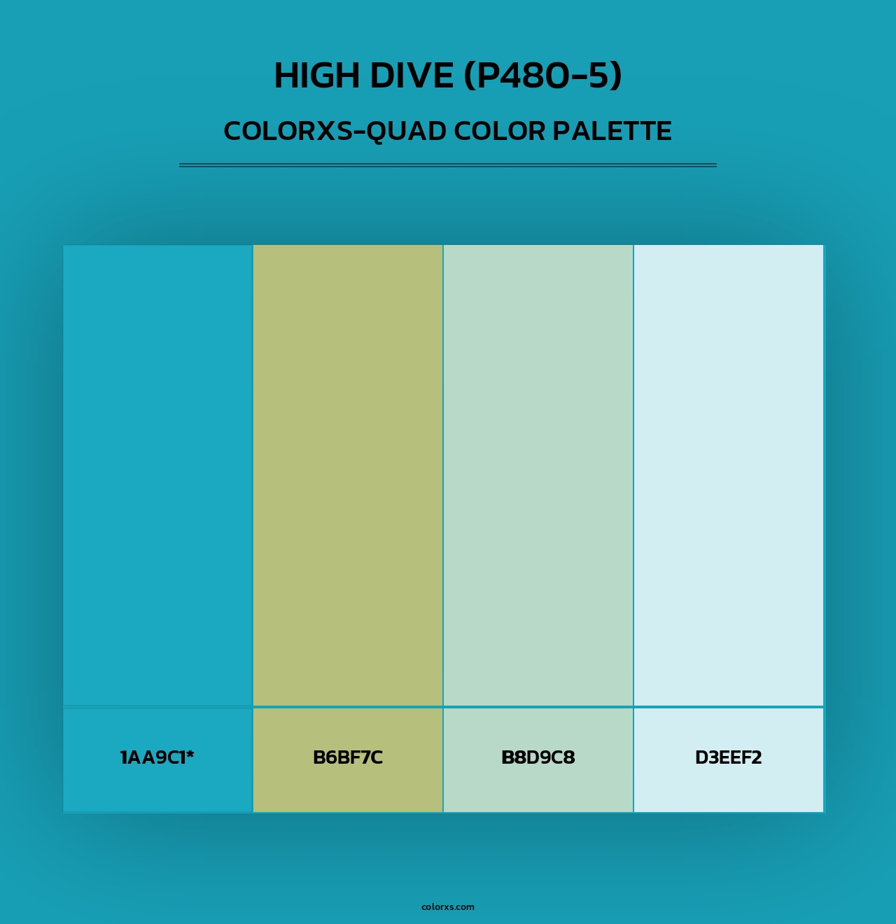 High Dive (P480-5) - Colorxs Quad Palette