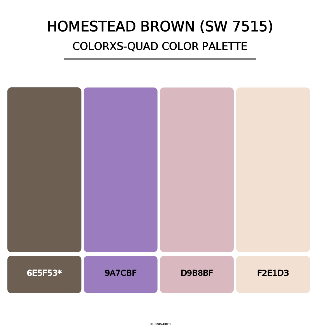 Homestead Brown (SW 7515) - Colorxs Quad Palette