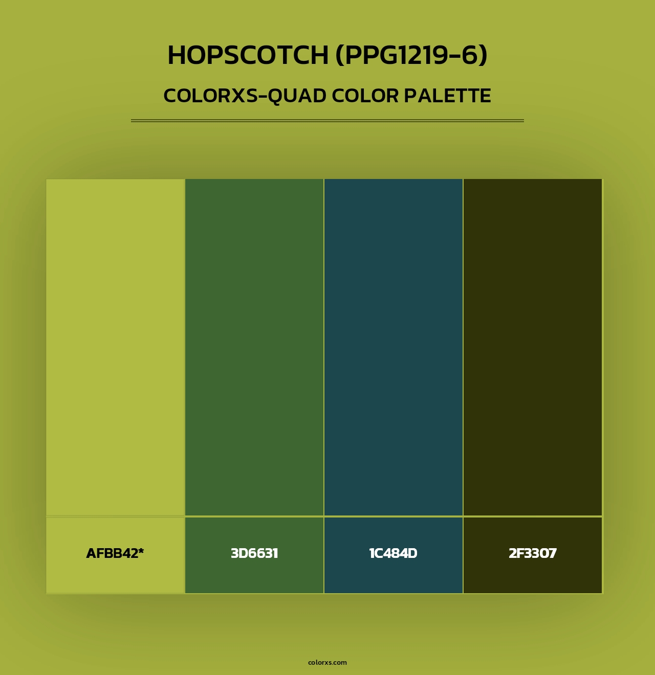 Hopscotch (PPG1219-6) - Colorxs Quad Palette