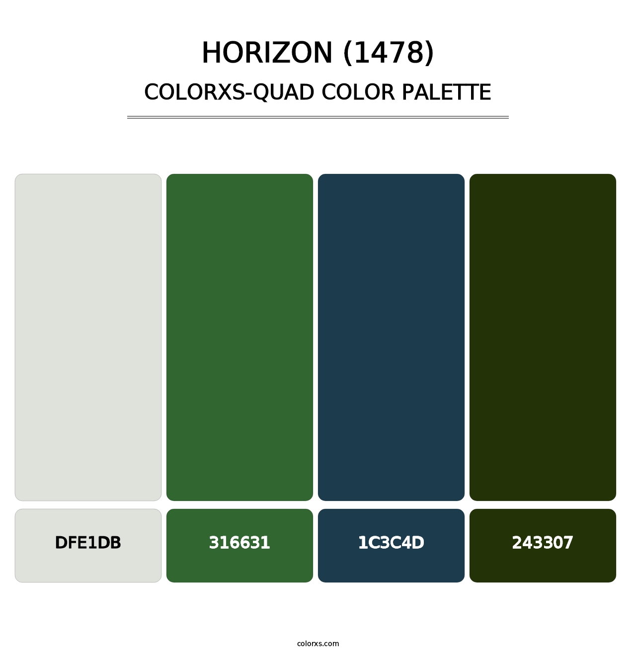 Horizon (1478) - Colorxs Quad Palette