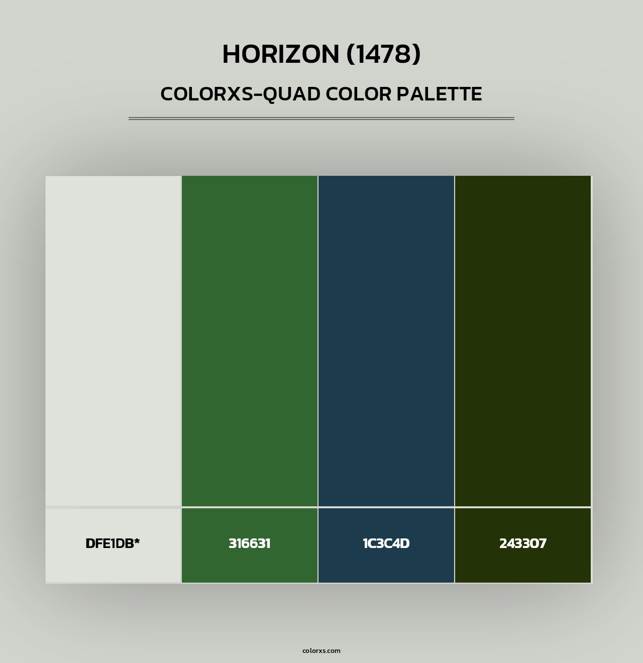 Horizon (1478) - Colorxs Quad Palette