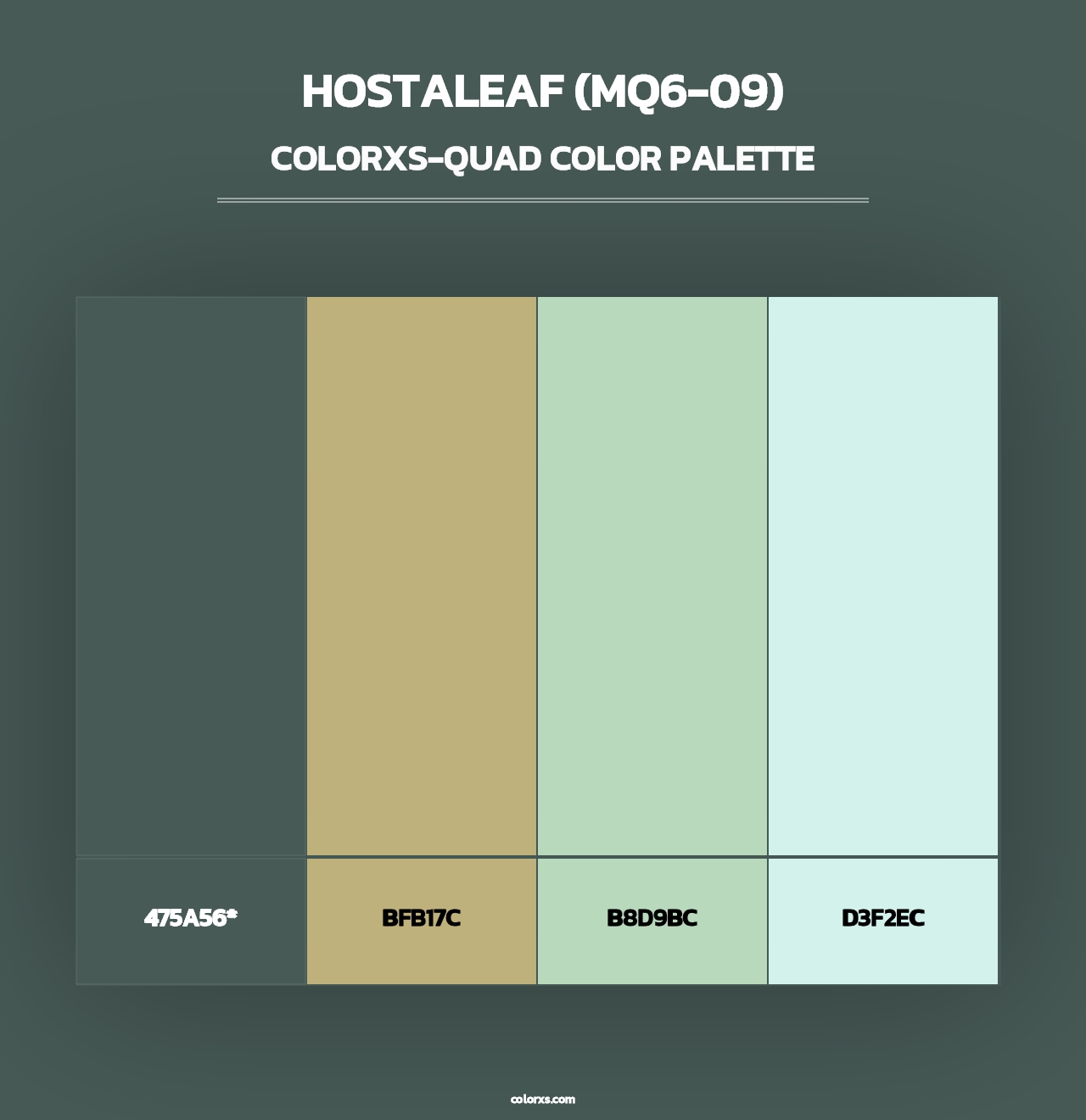Hostaleaf (MQ6-09) - Colorxs Quad Palette