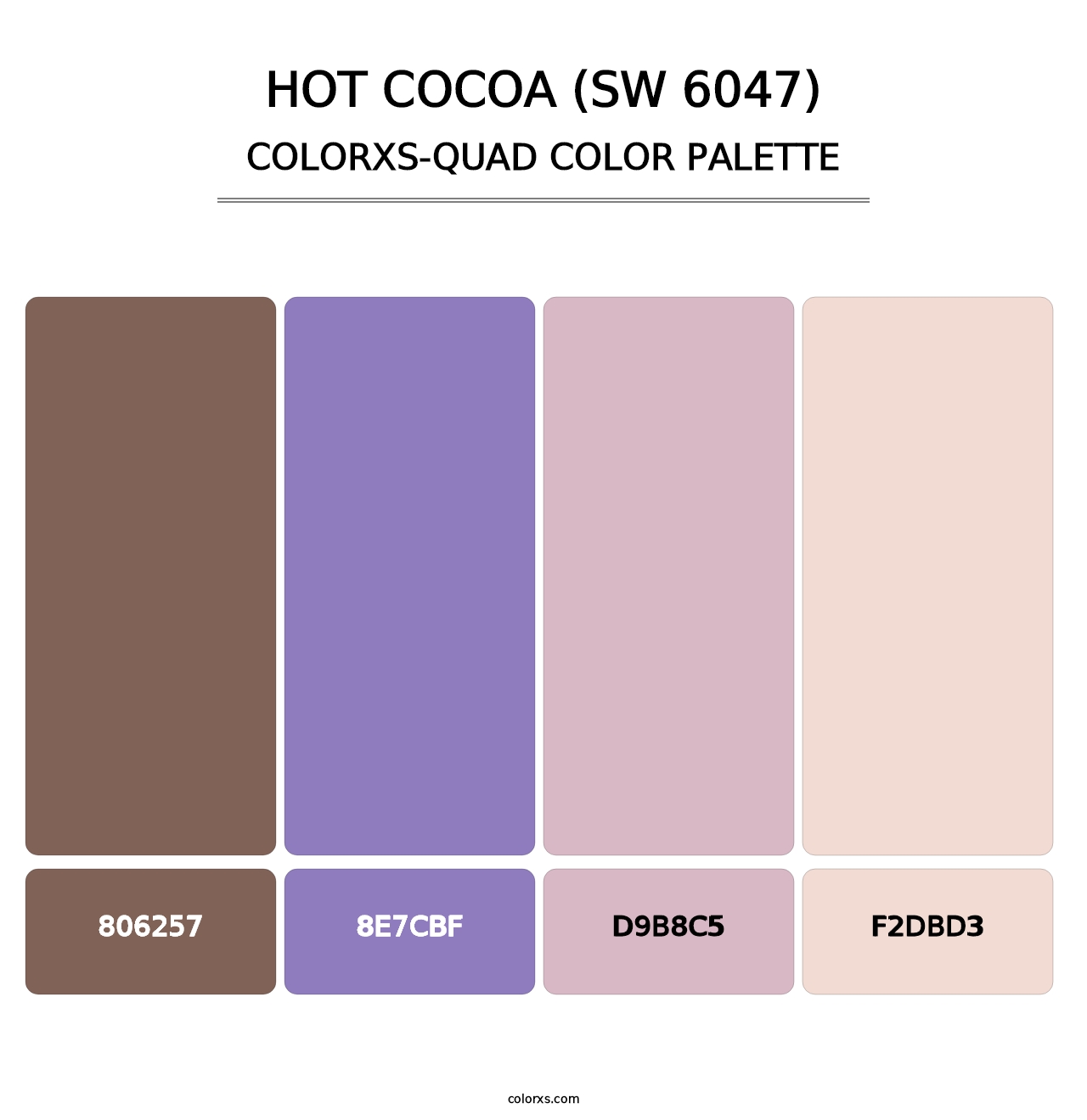 Hot Cocoa (SW 6047) - Colorxs Quad Palette