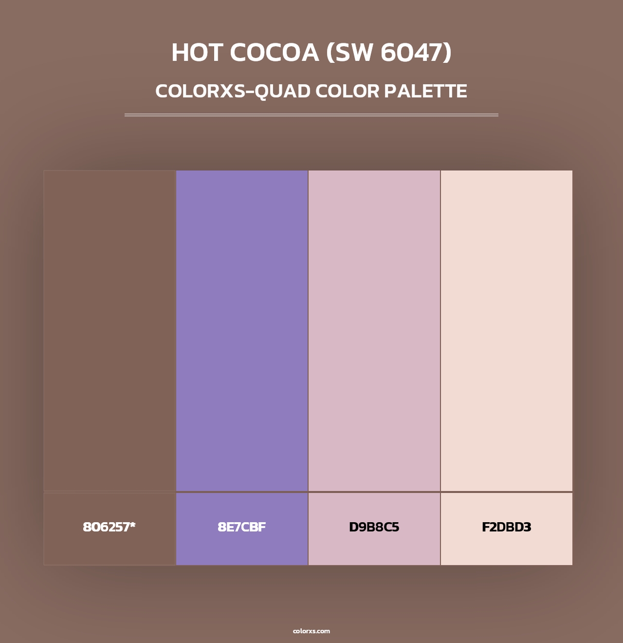 Hot Cocoa (SW 6047) - Colorxs Quad Palette
