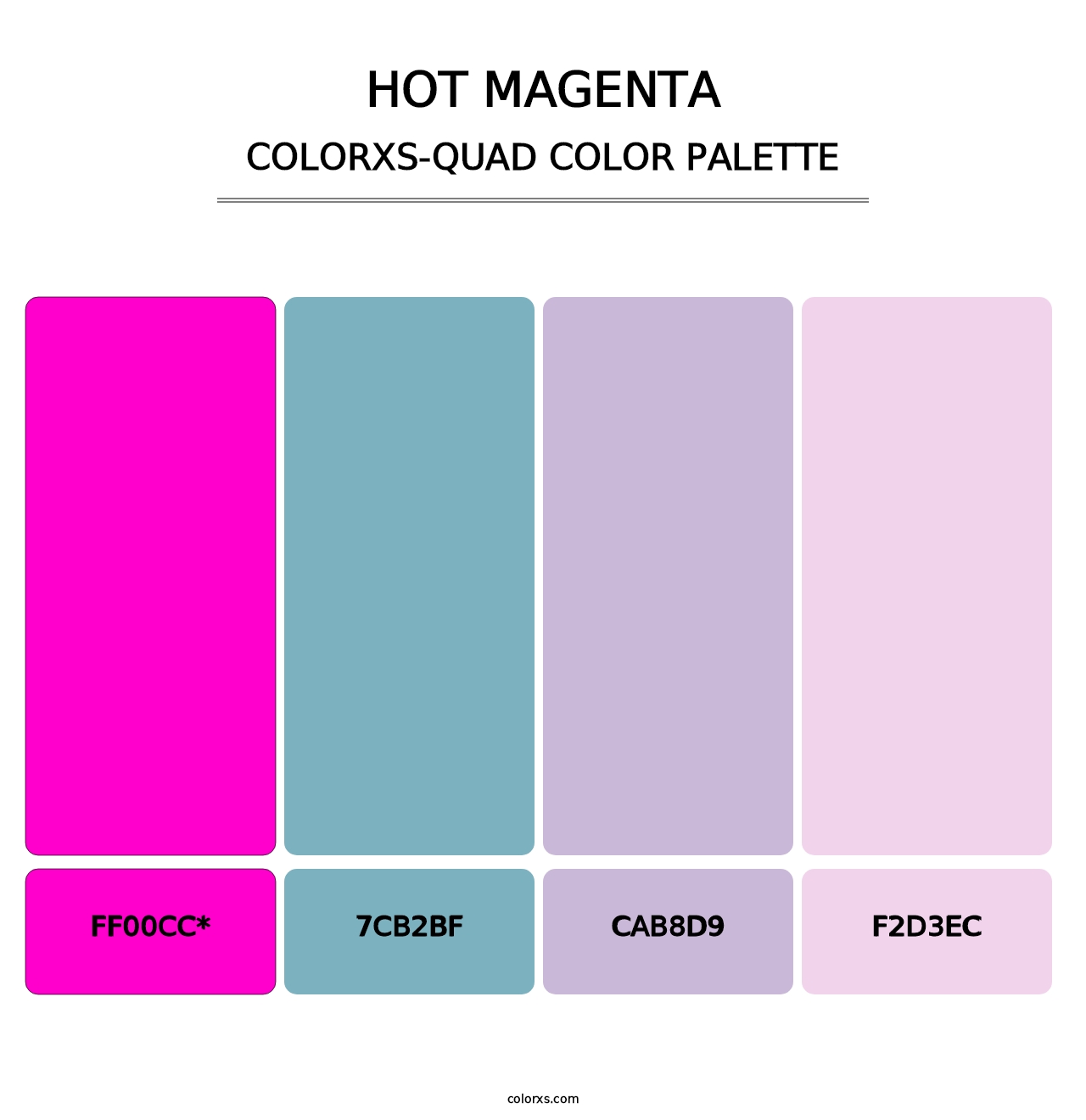 Hot Magenta - Colorxs Quad Palette