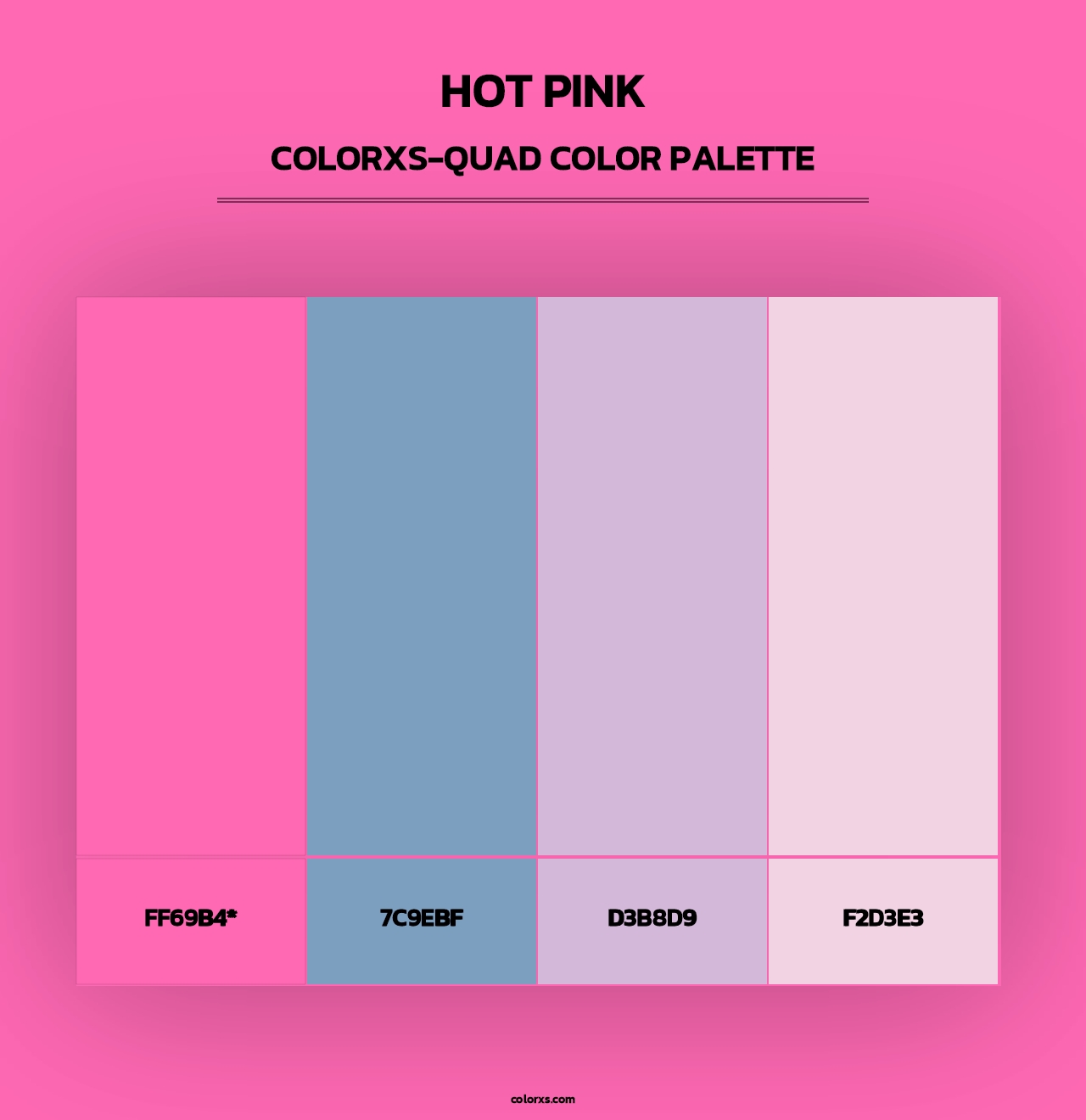 Hot Pink - Colorxs Quad Palette