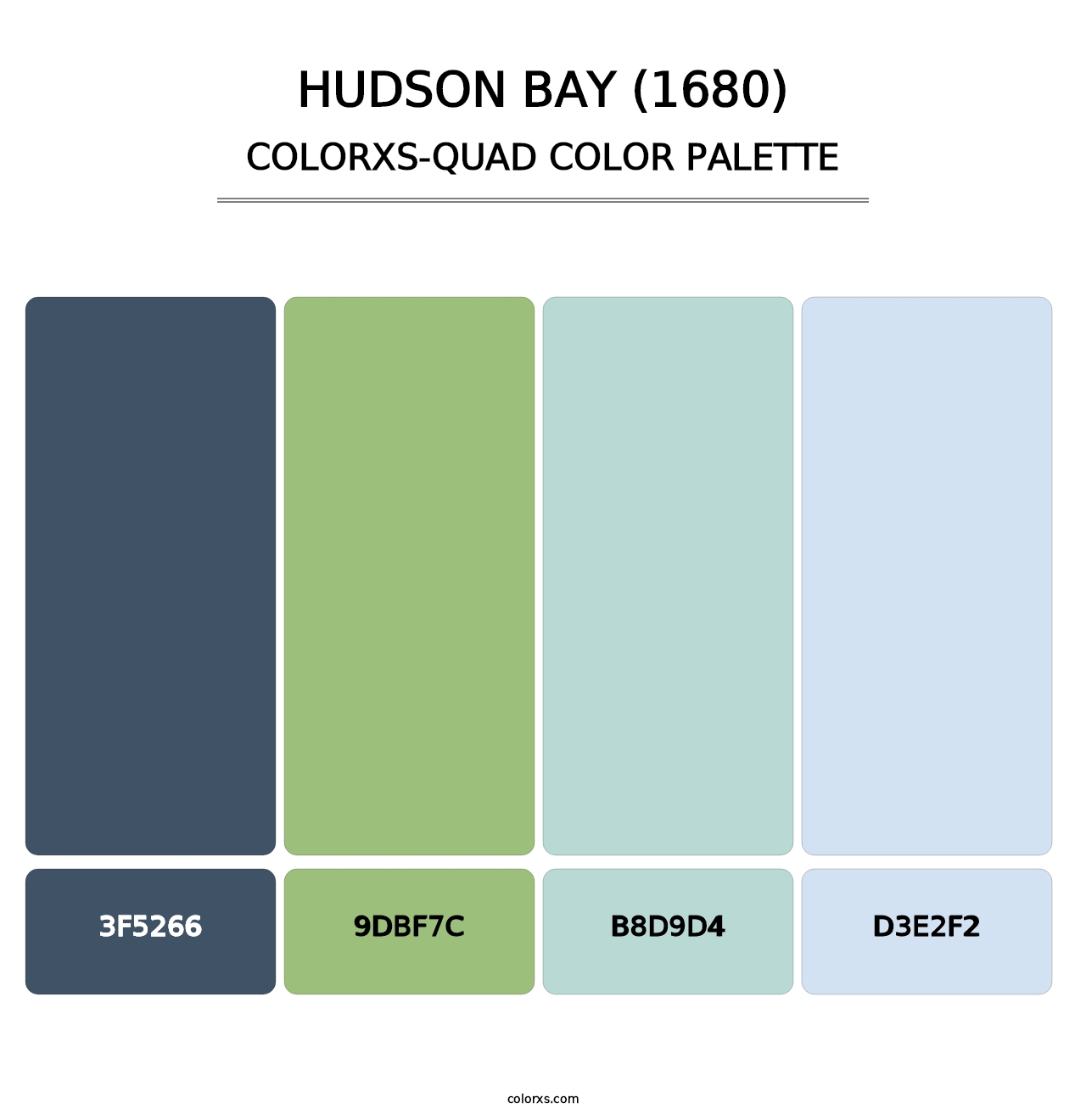 Hudson Bay (1680) - Colorxs Quad Palette