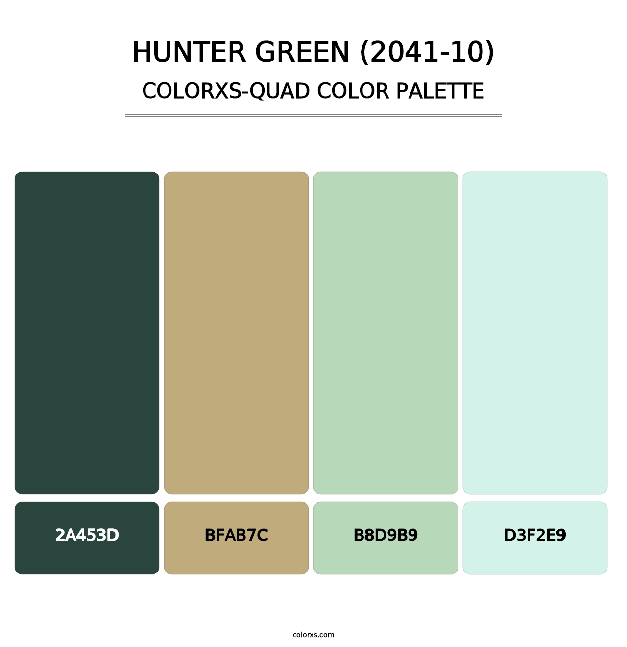 Hunter Green (2041-10) - Colorxs Quad Palette