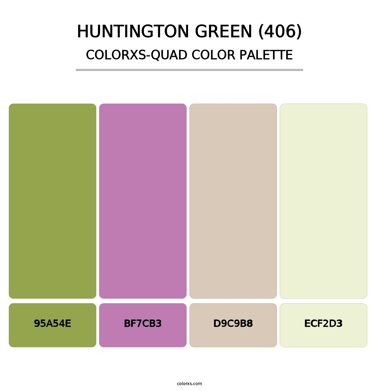 Huntington Green (406) - Colorxs Quad Palette
