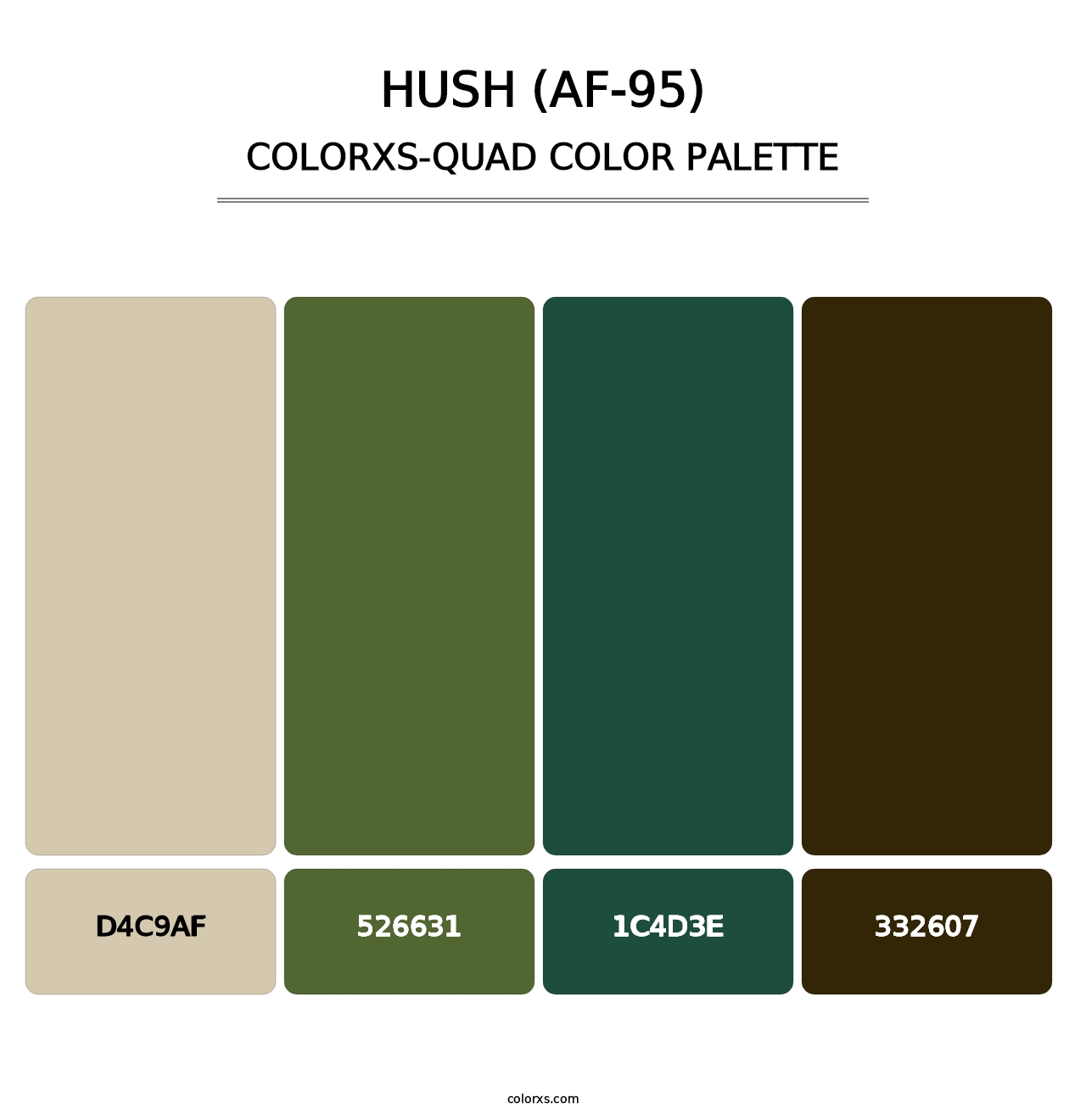 Hush (AF-95) - Colorxs Quad Palette