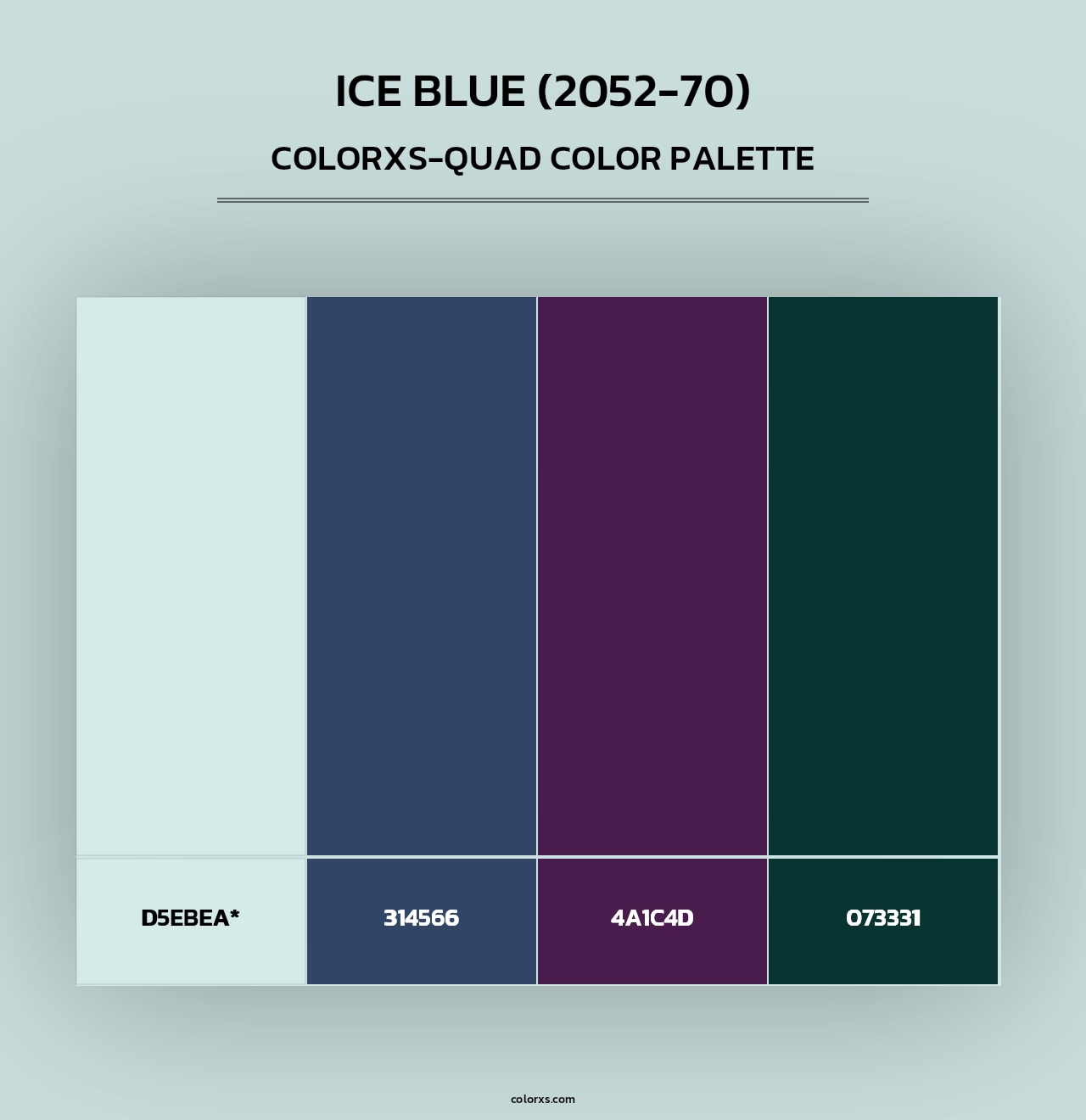 Ice Blue (2052-70) - Colorxs Quad Palette