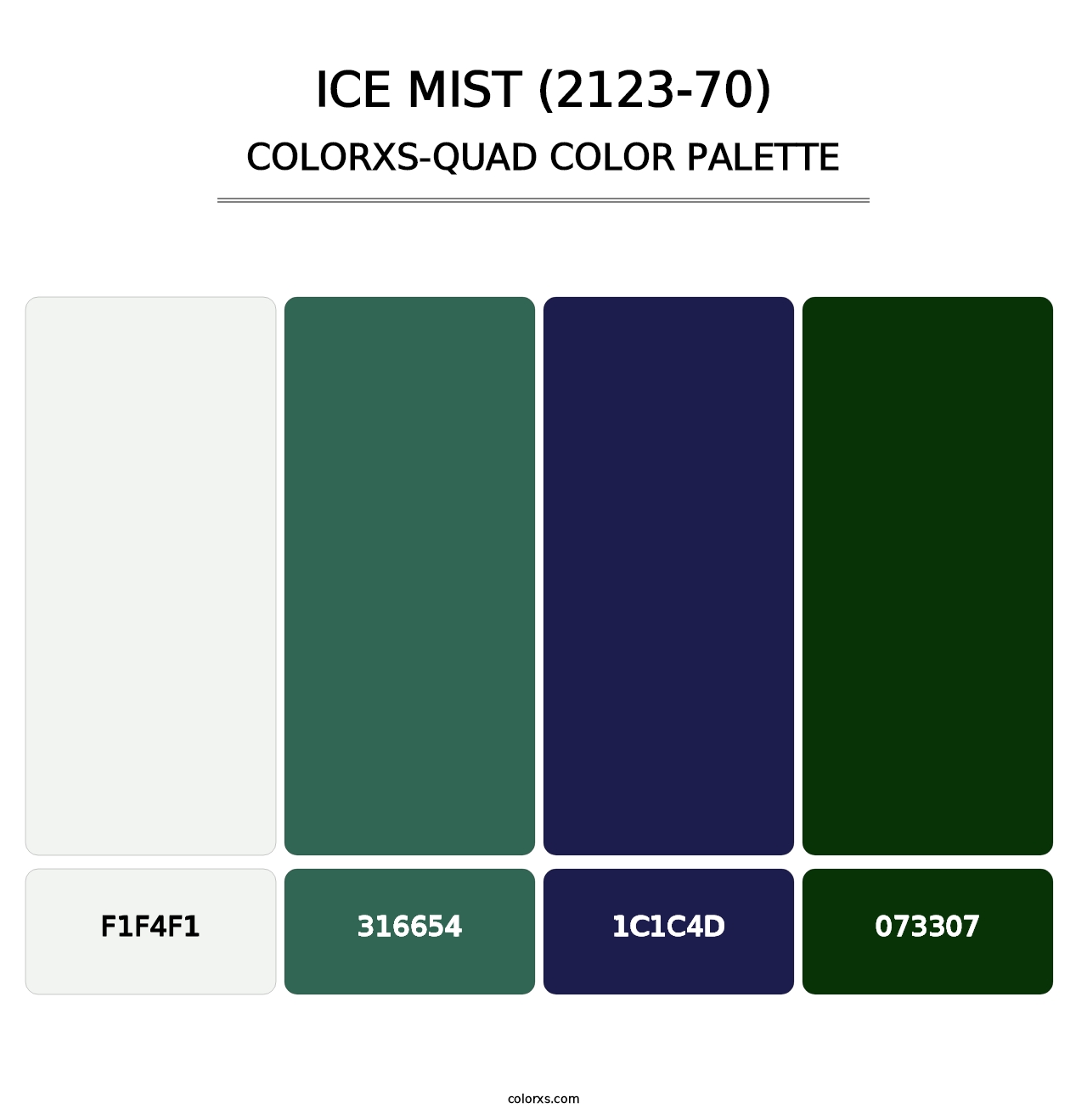 Ice Mist (2123-70) - Colorxs Quad Palette