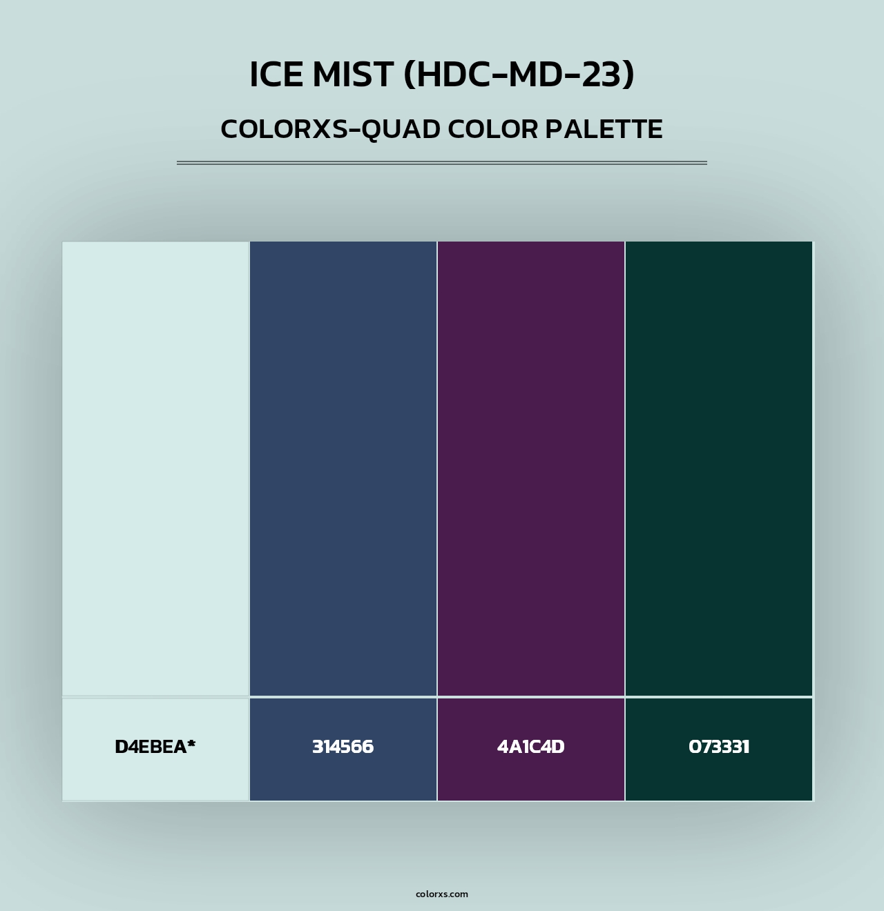 Ice Mist (HDC-MD-23) - Colorxs Quad Palette