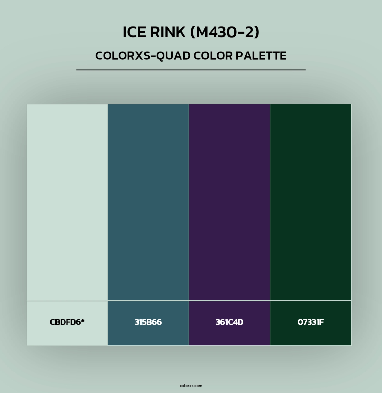 Ice Rink (M430-2) - Colorxs Quad Palette