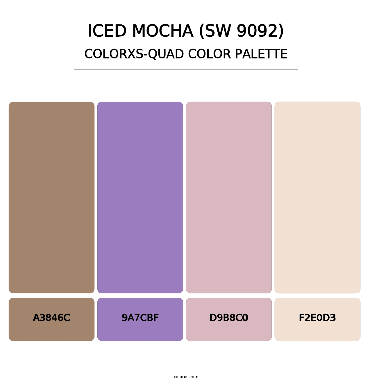 Iced Mocha (SW 9092) - Colorxs Quad Palette